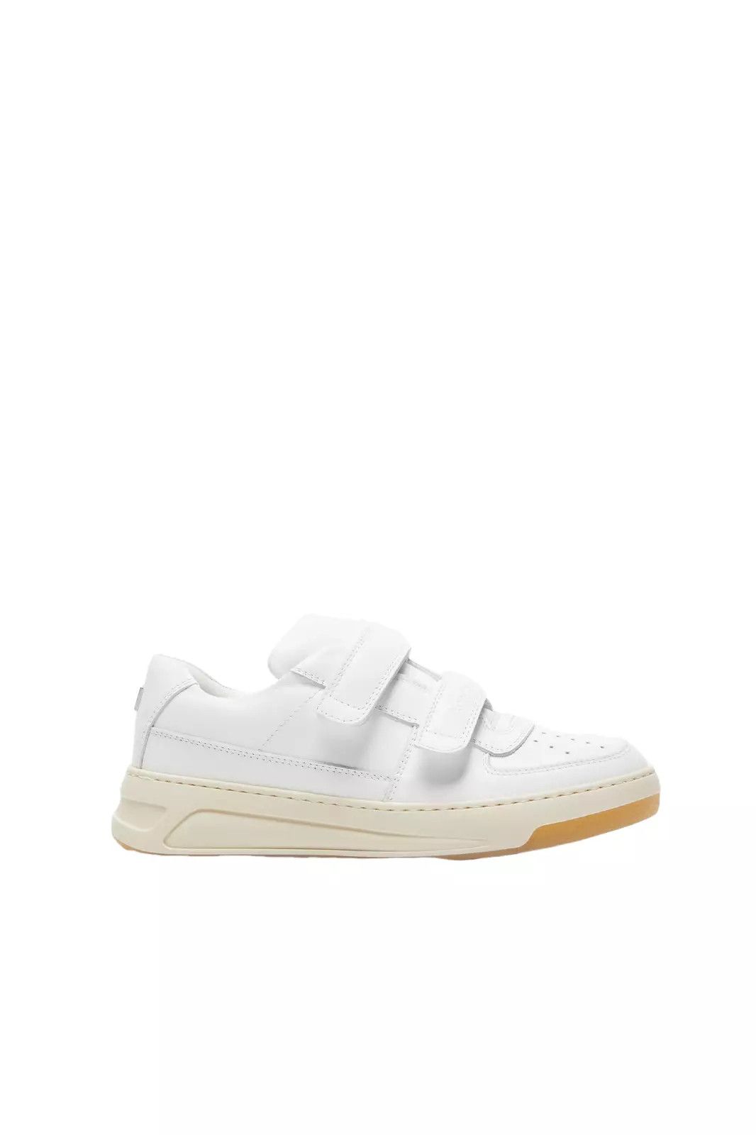 Acne Studios ACNE STUDIOS Steffey $540 White Leather Strap Sneakers New Size US 7 / IT 37 - 1 Thumbnail