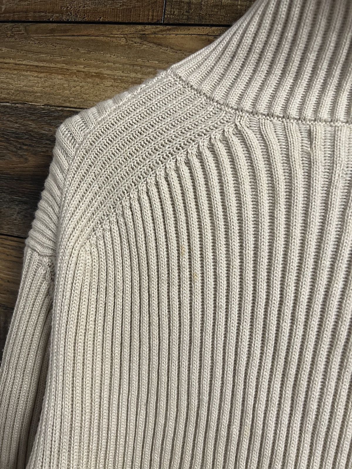 Stone Island STONE ISLAND Sweater Half Zip Wool Heavy Knit Vintage AW 03 Size US XL / EU 56 / 4 - 18 Thumbnail