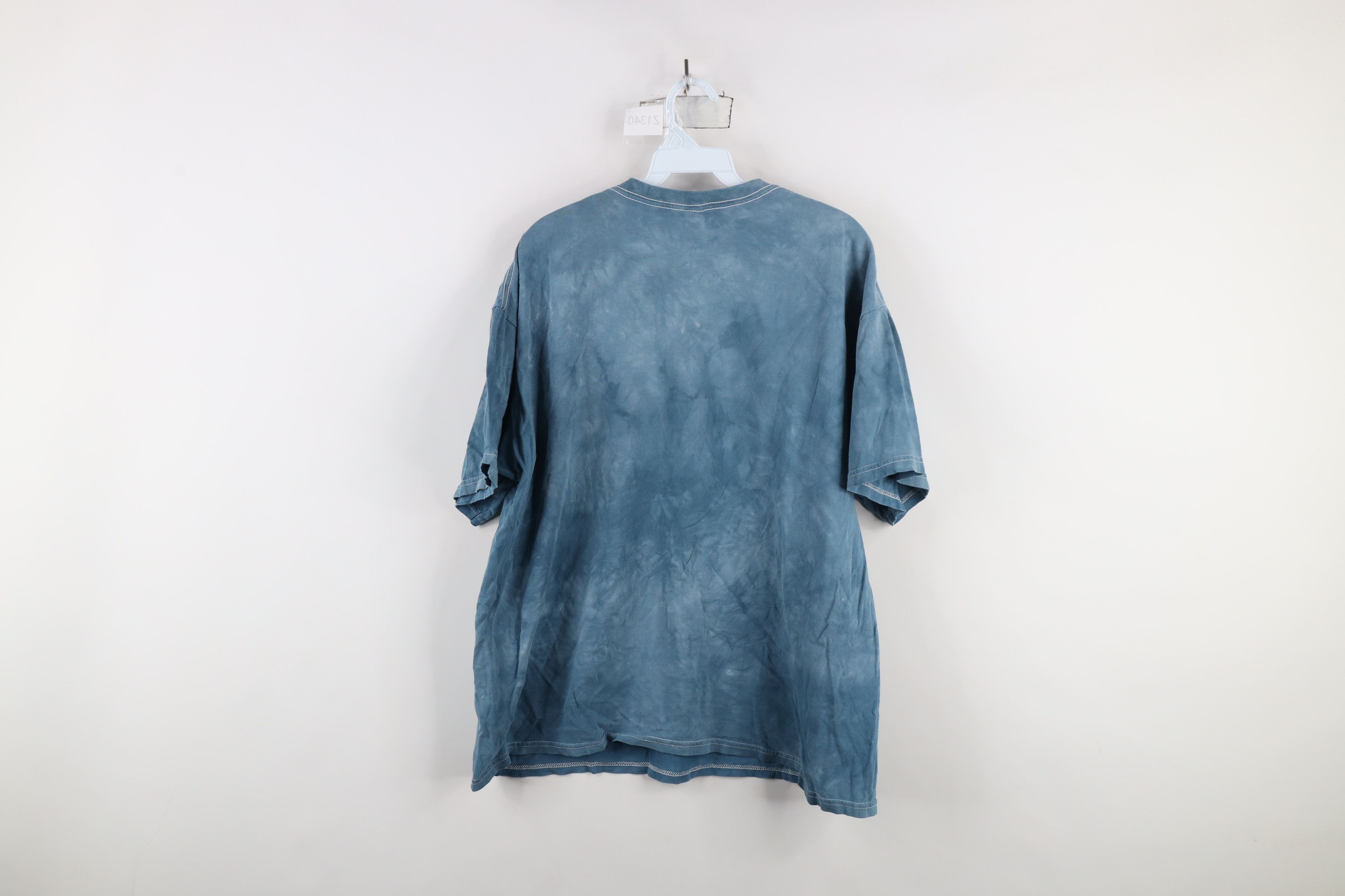 Vintage Vintage 90s Streetwear Acid Wash White Wolf Nature T-Shirt Size US XL / EU 56 / 4 - 12 Thumbnail