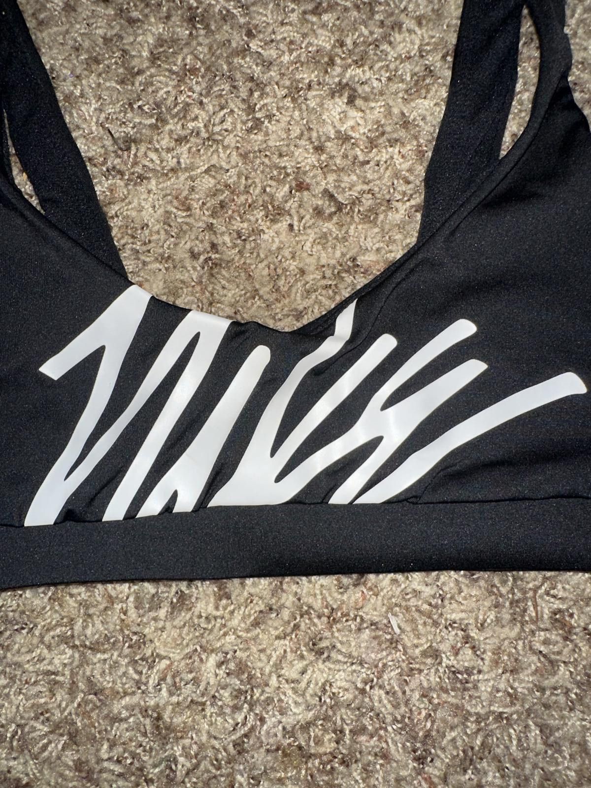 Nike Nike Women's Big Logo Lined Bikini Top Swim Size ONE SIZE - 2 Thumbnail