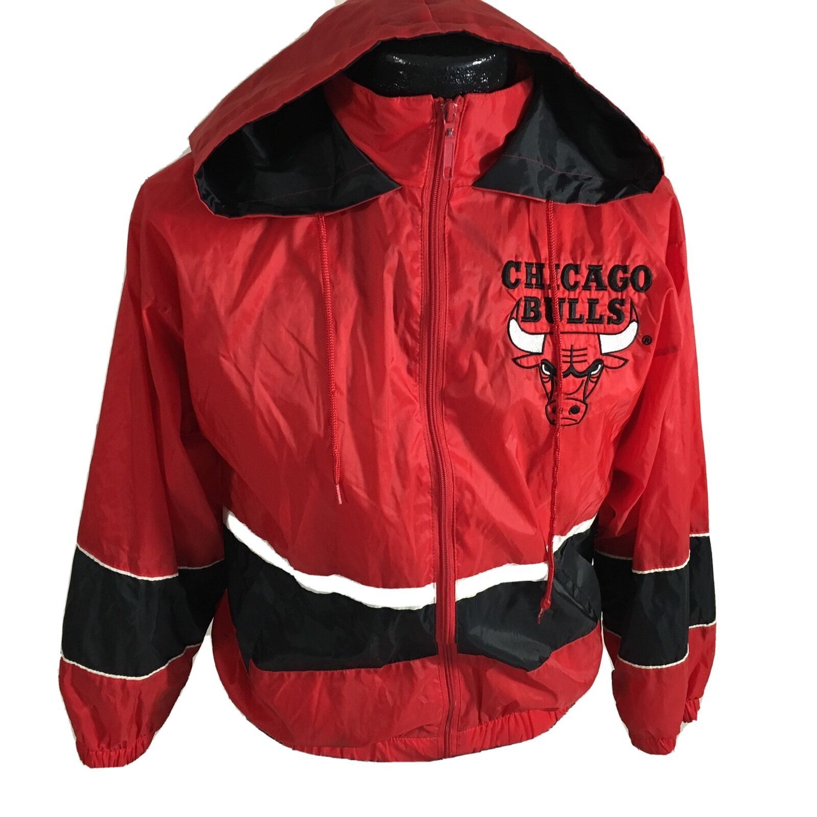 Other Vtg Chicago BULLS Nylon 90's NBA HOODIE Basketball Jacket Size US L / EU 52-54 / 3 - 1 Thumbnail