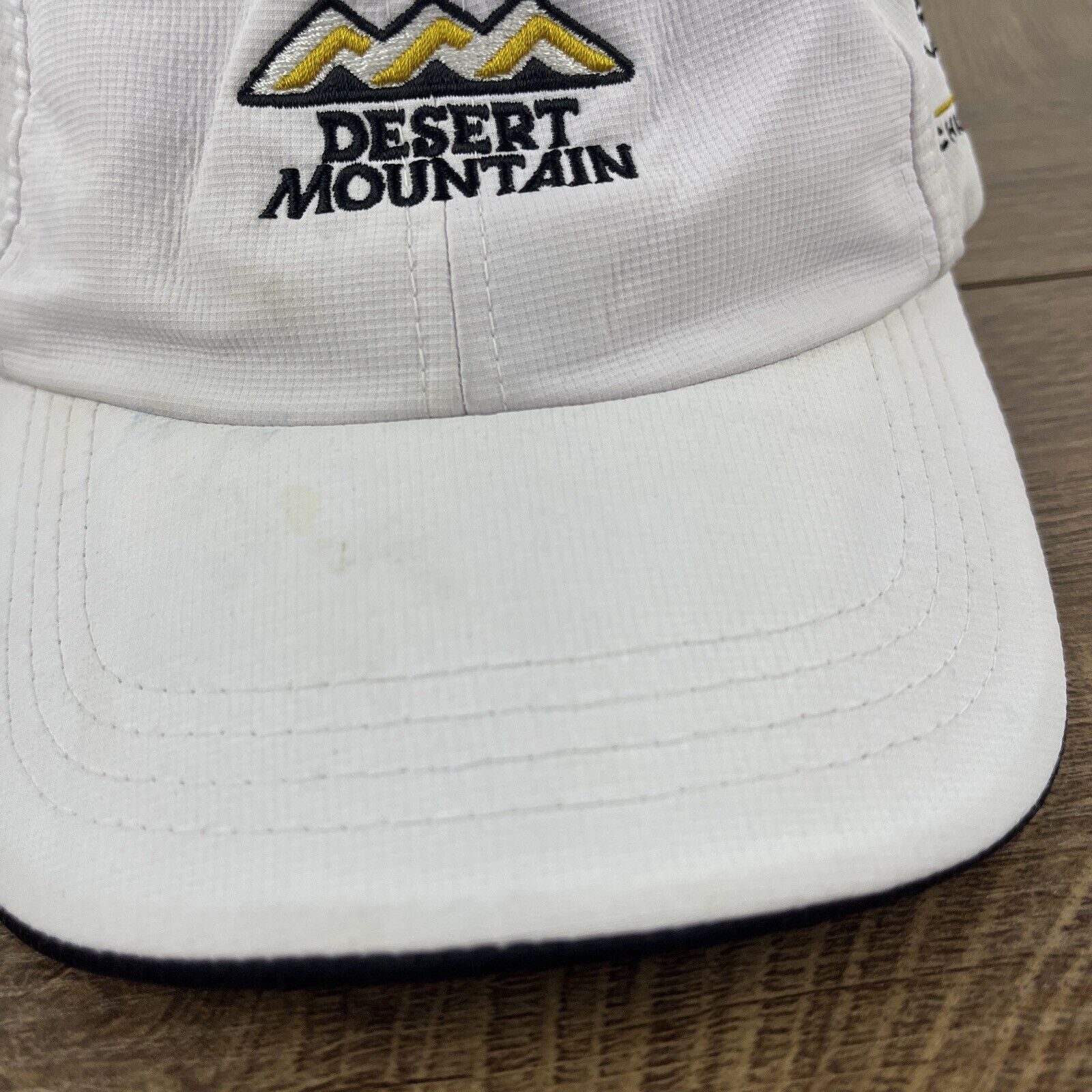 Other Desert Mountain Hat White Hat Adjustable Adult Size Hat Cap Size ONE SIZE - 5 Thumbnail