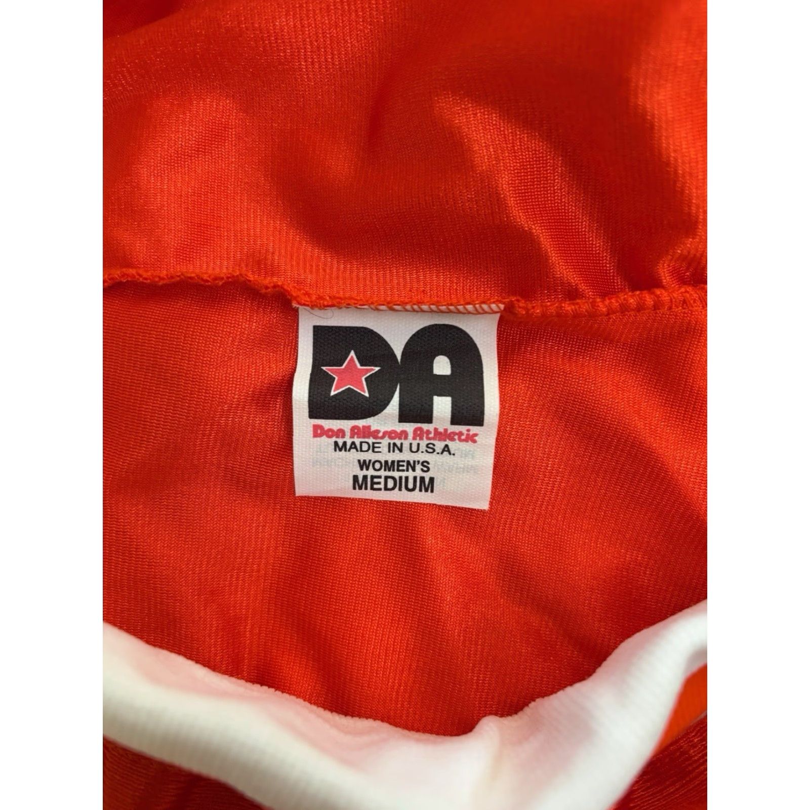 Vintage VINTAGE Don Alleson Dazzle Basketball Shorts Womens M Orange USA 1990s NOS NWT Athletic Nylon 5" Inseam Womens Size 32" / US 10 / IT 46 - 4 Thumbnail