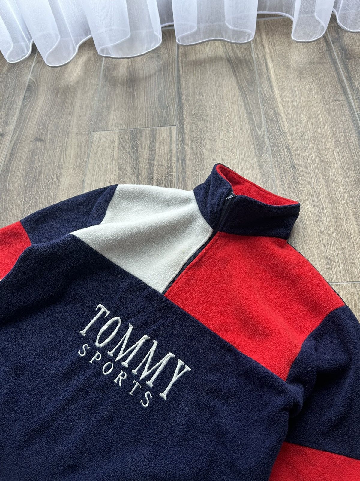 Tommy Jeans × Vintage ⛔️Offer Me⛔️Very rare Vintage Tommy Sports big logo fleece Size US M / EU 48-50 / 2 - 2 Thumbnail