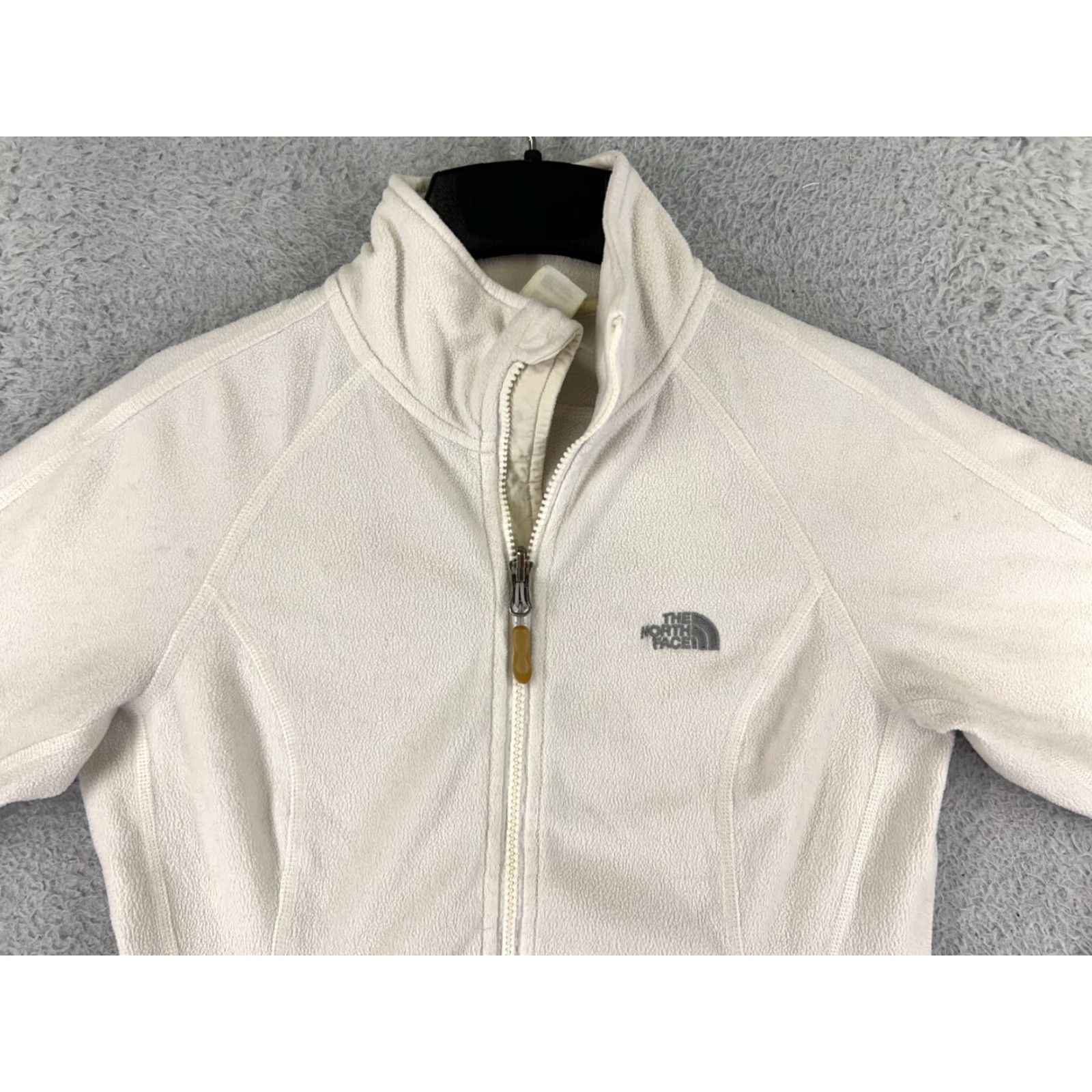 The North Face The North Face Sweater Womens Small White TKA 200 Polyester Fleece Mock Neck Size S / US 4 / IT 40 - 4 Thumbnail