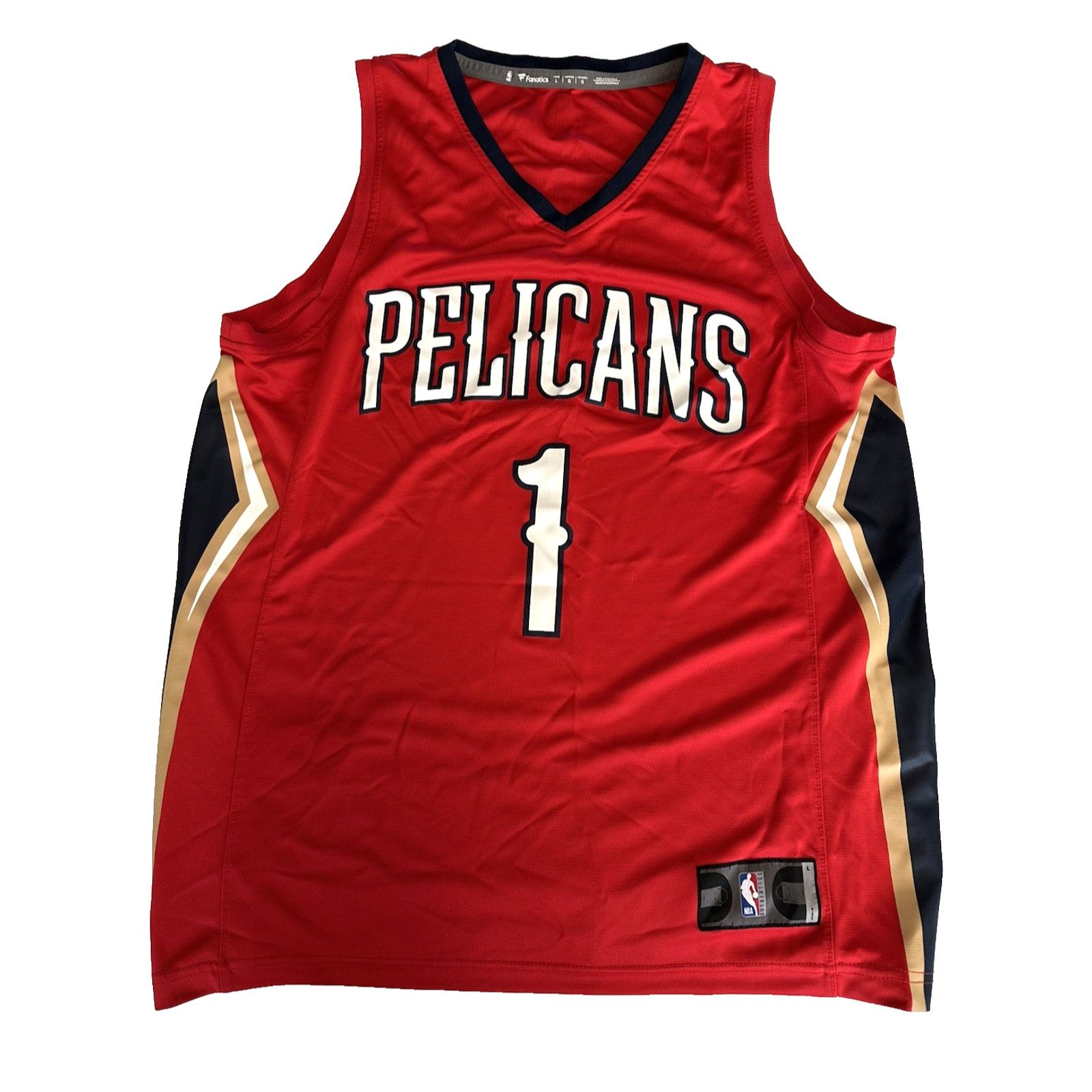 NBA Zion Williamson New Orleans Pelicans LR NBA Jersey Red Size US L / EU 52-54 / 3 - 1 Thumbnail