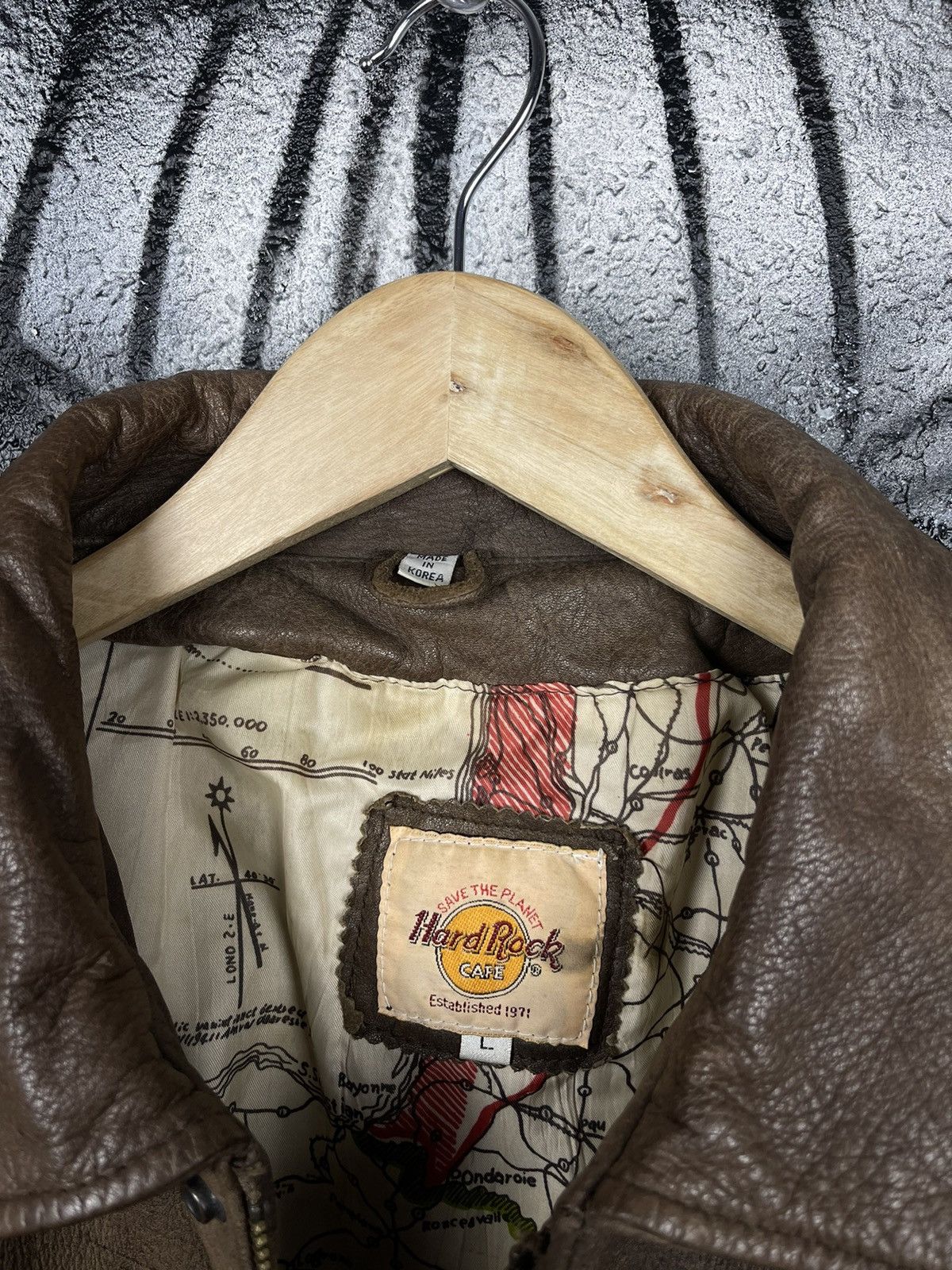 Hard Rock Cafe × Vintage Vintage Hard Rock Cafe Orlando Leather Jacket Men’s Size US M / EU 48-50 / 2 - 14 Thumbnail