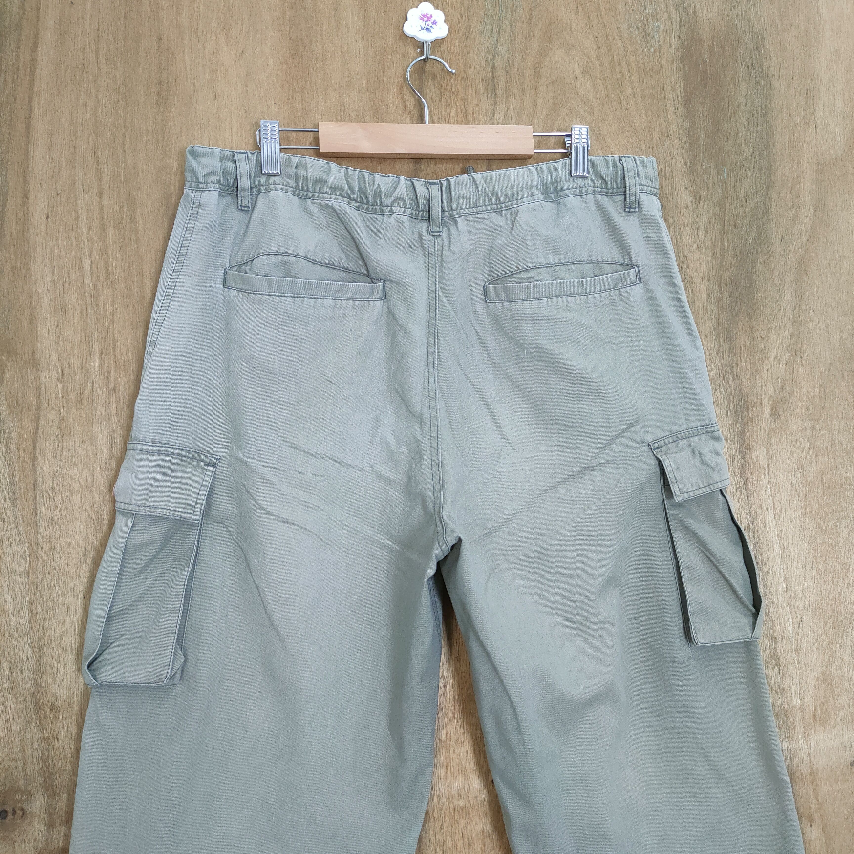 Black Label × Japanese Brand DESIGN LAB GREY DRAWSTRING WAIST CARGO PANTS Size US 36 / EU 52 - 8 Thumbnail