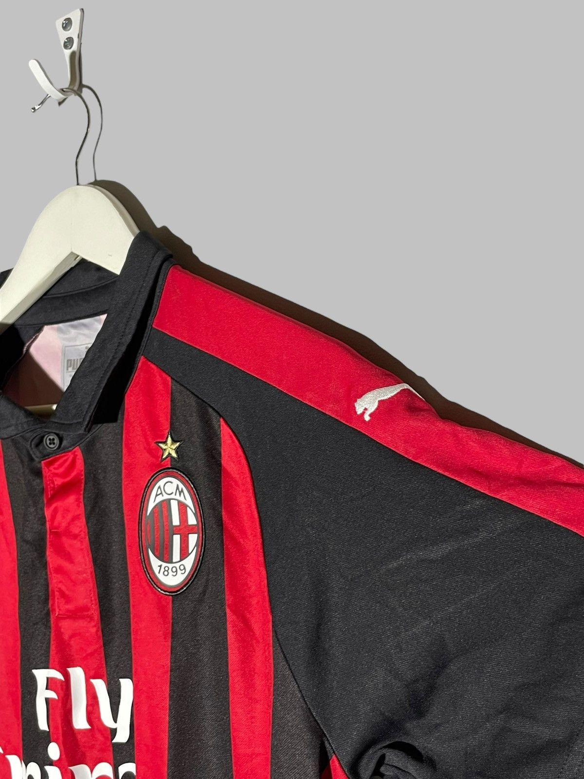 Puma Ac Milan Puma 2018/19 Home Football Shirt Soccer Jersey Size US M / EU 48-50 / 2 - 4 Thumbnail