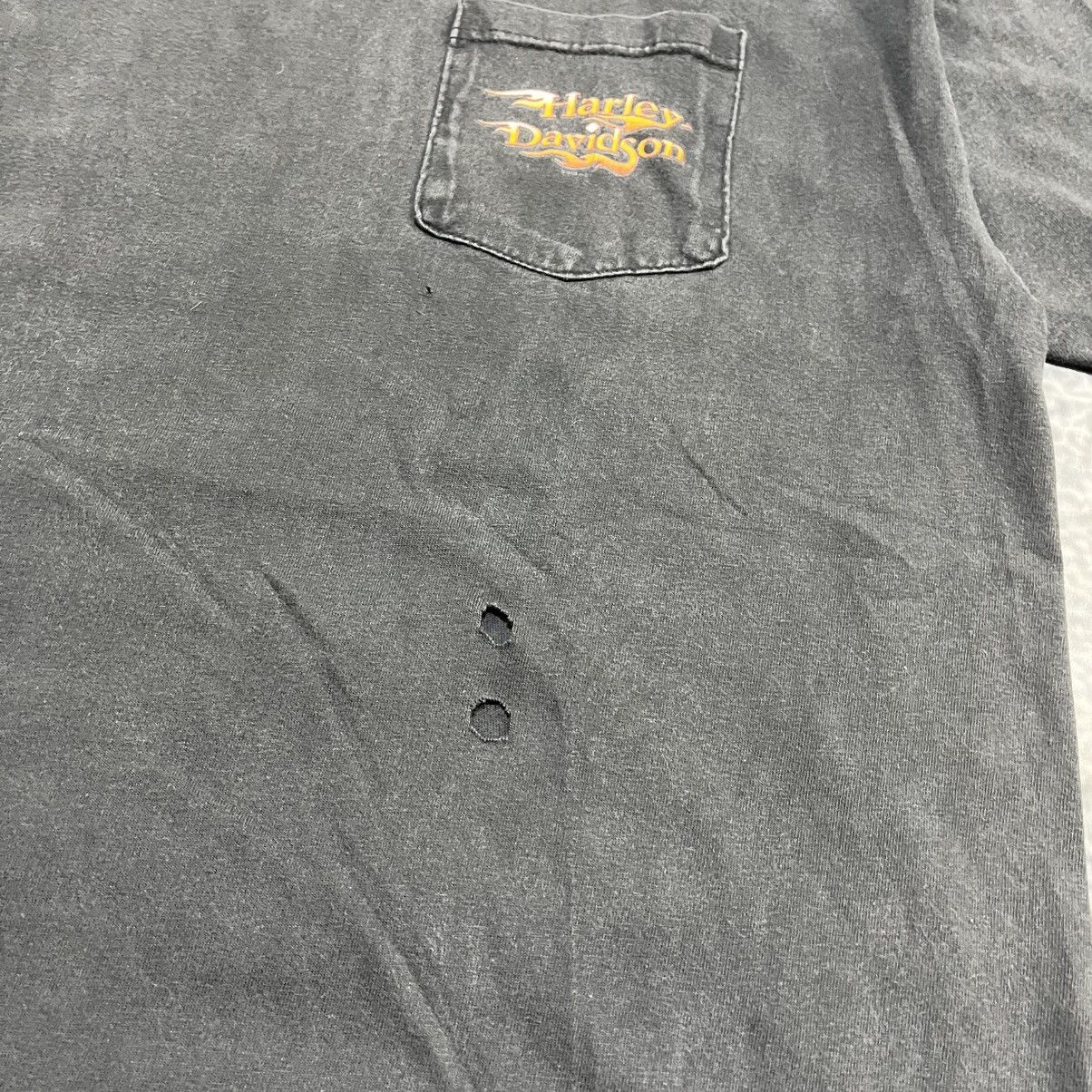 Harley Davidson VINTAGE FADED HARLEY DAVIDSON FLAMES DISTRESSED POCKET TEE Size US L / EU 52-54 / 3 - 4 Thumbnail