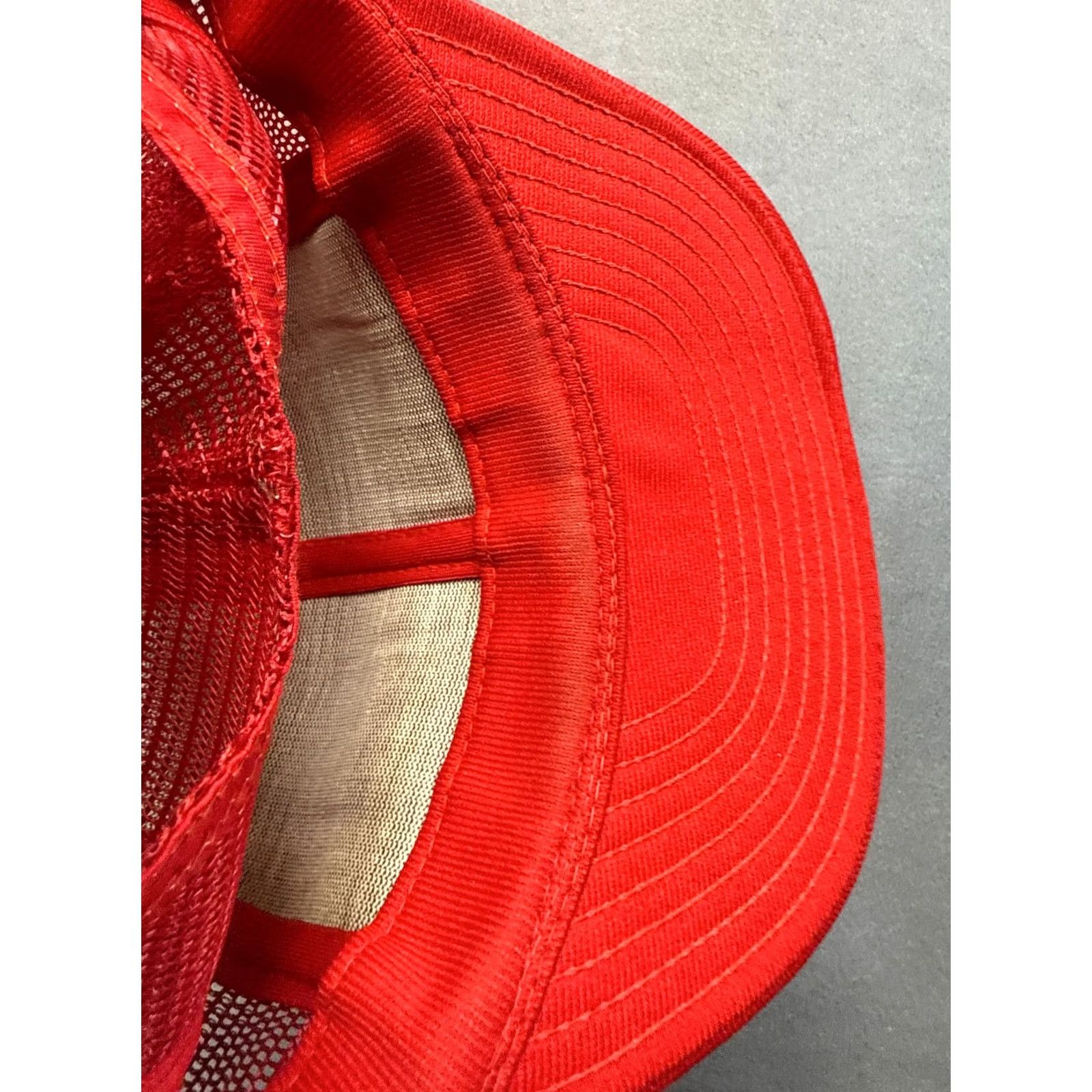 Vintage Vintage Reynolds Cap Red Trucker Snapback USA made Sedneth 201 Size ONE SIZE - 6 Thumbnail