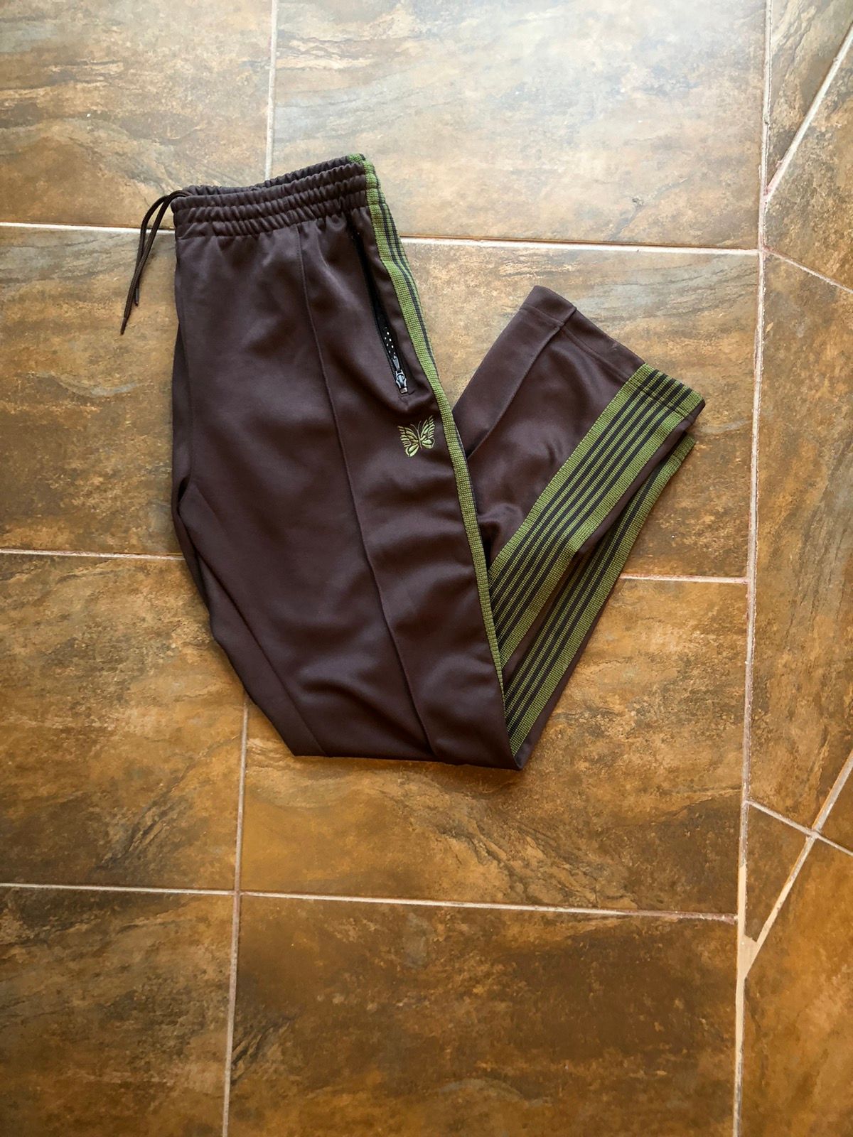 Pre-owned Needles Track Pants In Brown