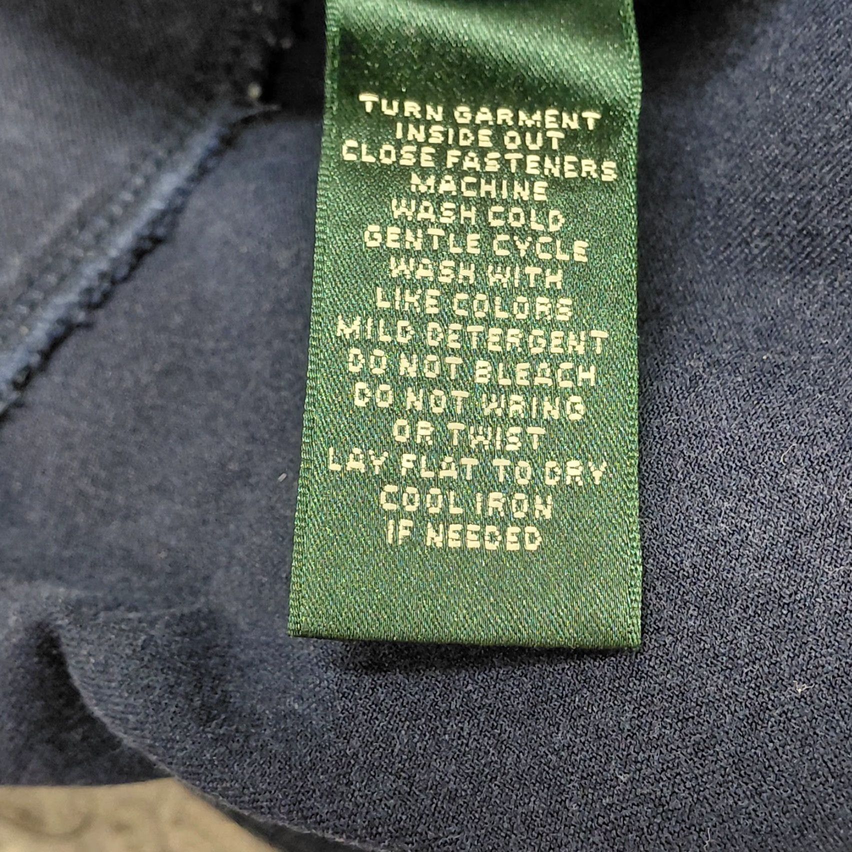 Ralph Lauren Lauren Ralph Lauren Pants Womens 12 Blue Slim Fit Pull On Stretch Leggings Tapered Leg City Preppy Casual Dressy Knit Cotton Elastane Viscose Size 34" / US 12 / IT 48 - 6 Thumbnail