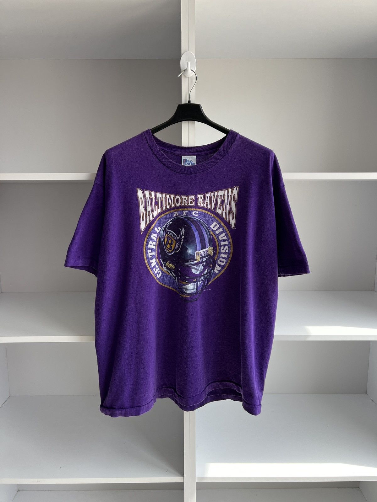 Vintage 1995 Baltimore Ravens T-Shirt Purple 90s NFL Team