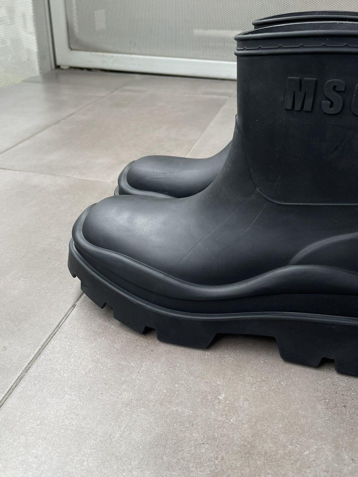 MSGM !DS! SS23 MSGM Scarpa Black Rubber Boots Size US 11 / EU 44 - 10 Thumbnail