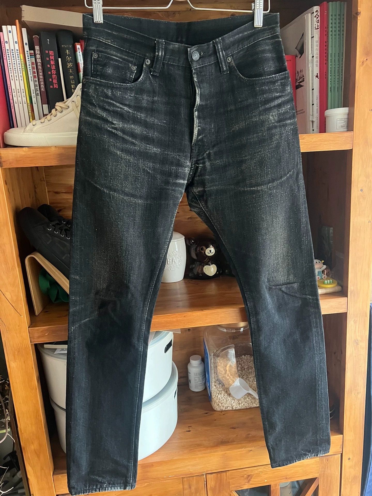 Pure Blue Japan Pure Blue Japan 14oz selvedge black denim 32 as is Size US 32 / EU 48 - 2 Thumbnail