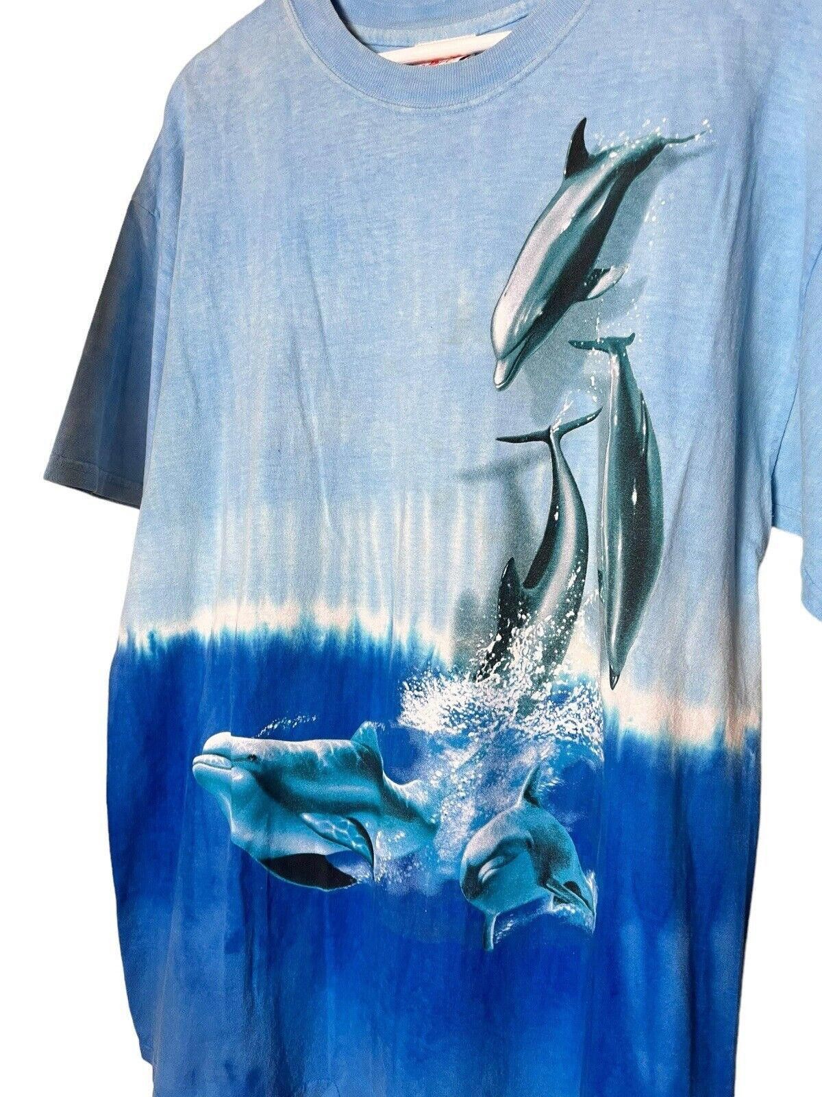Vintage Vintage 90s Dolphin Tye Dye AOP T-shirt Large Wild Gear Size US L / EU 52-54 / 3 - 2 Thumbnail