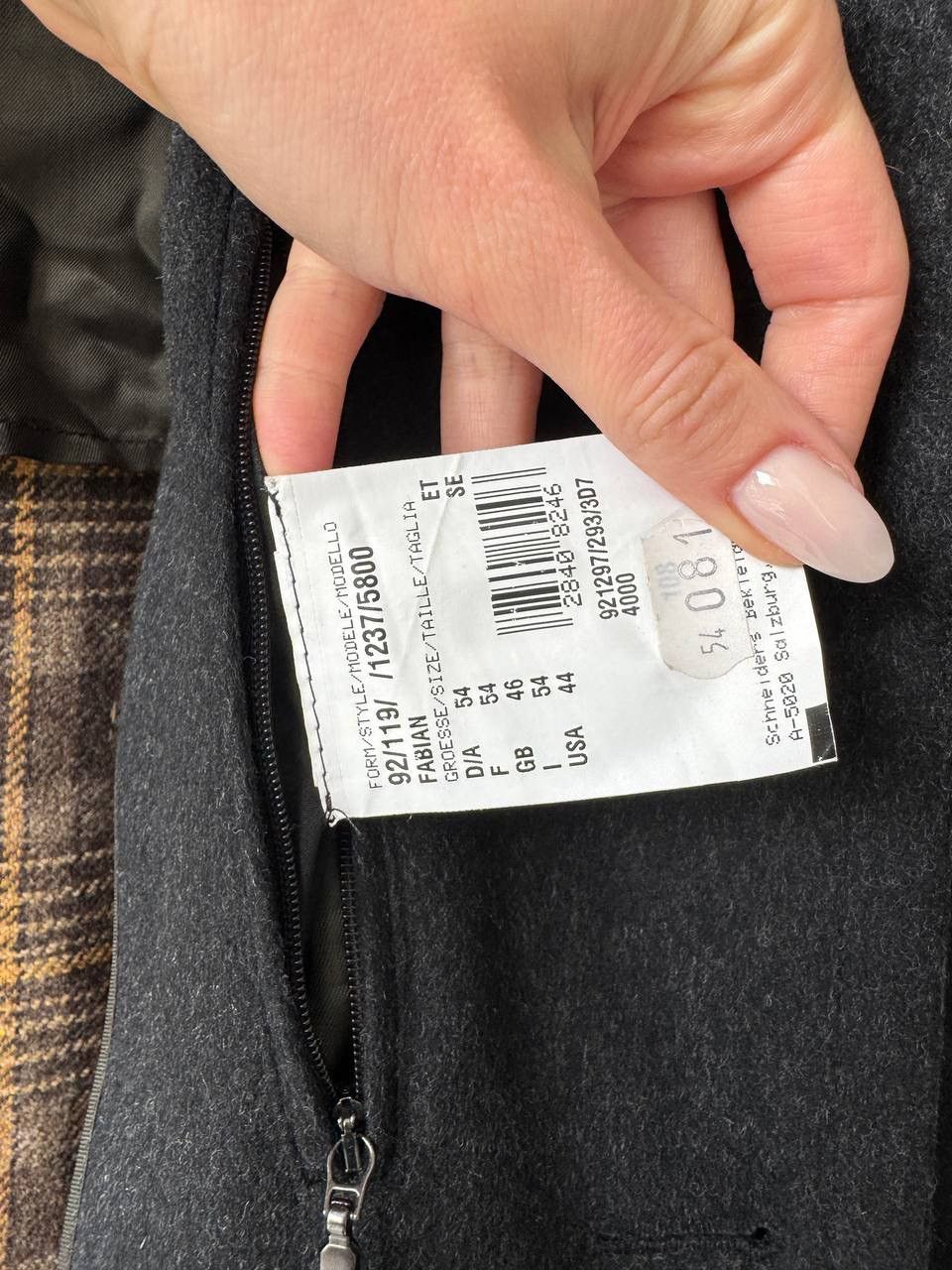 Schneiders Schneiders Salzburg Manufactum Black/Gray Wool Long Overcoat Size US L / EU 52-54 / 3 - 11 Thumbnail