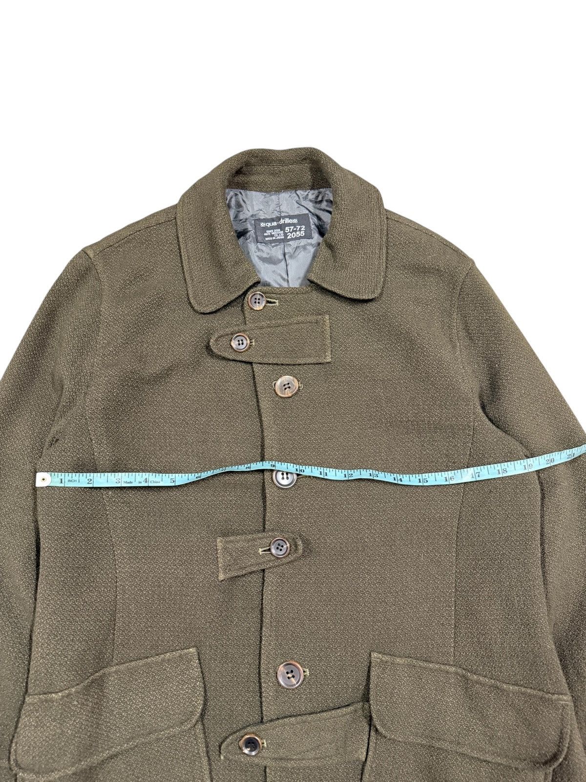 If Six Was Nine Vtg🔥Qua-Drille Salt & papper Buttoned Trench Coat Jacket Size US M / EU 48-50 / 2 - 13 Thumbnail