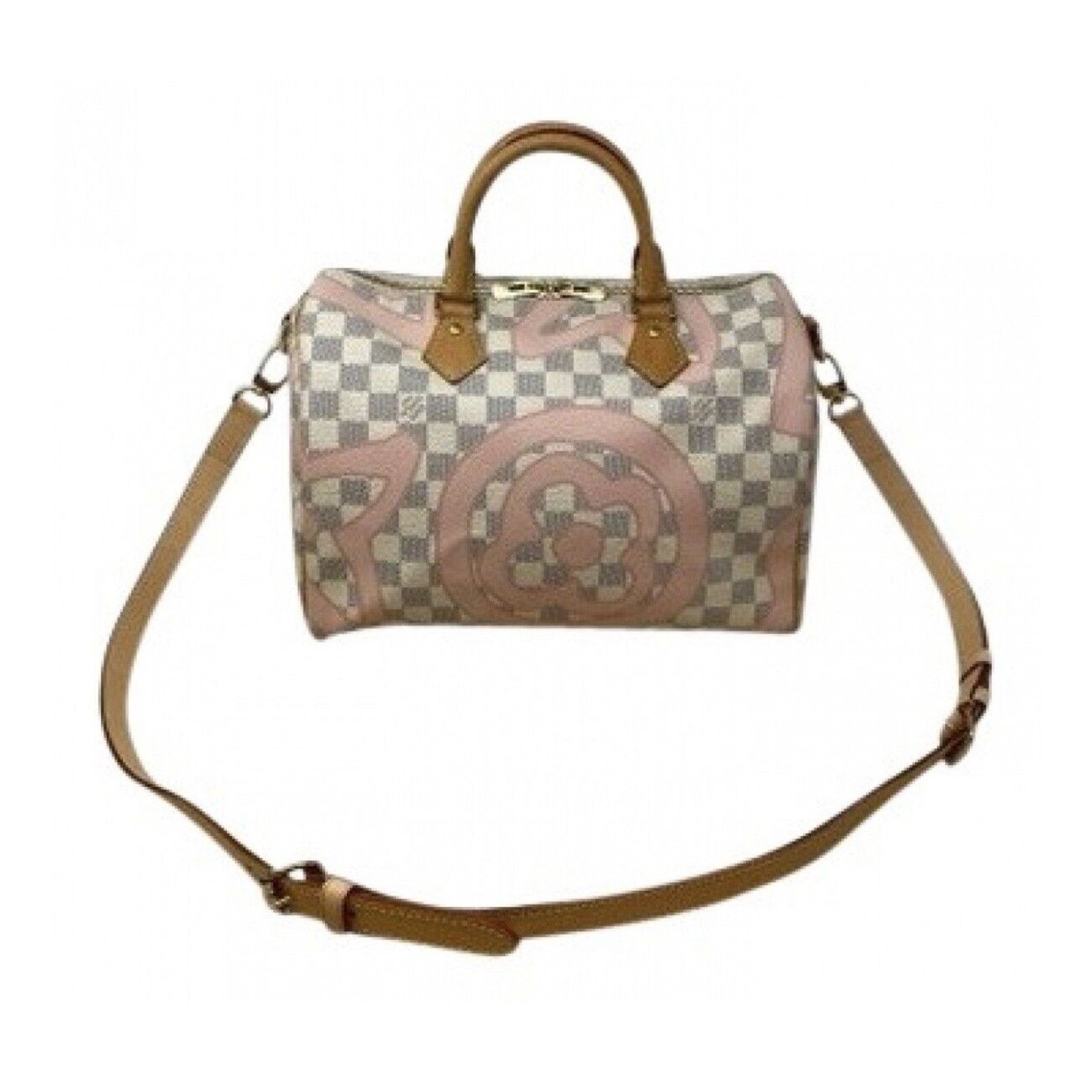 Louis Vuitton Louis Vuitton Speedy Bandoulière Damier Azur Tahitienne Ros Size ONE SIZE - 2 Thumbnail