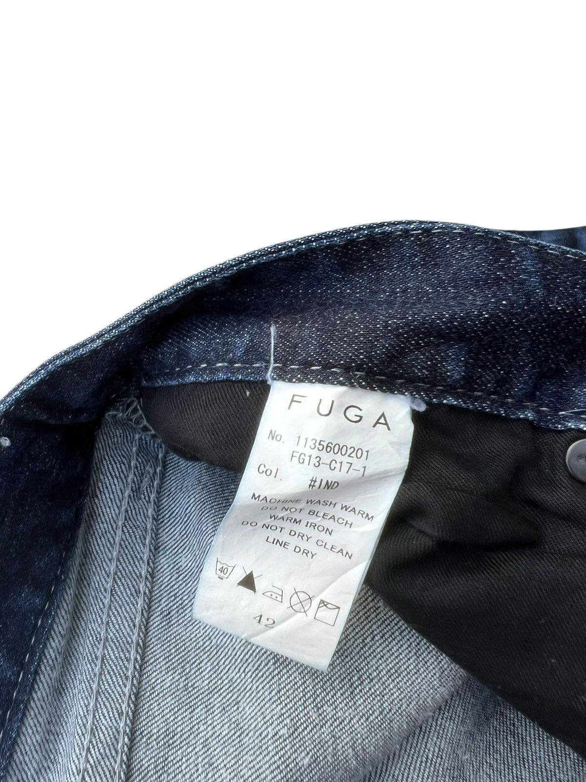 CIVARIZE FUGA Japan Clawmark Stretch Denim Jeans Size US 29 - 21 Thumbnail