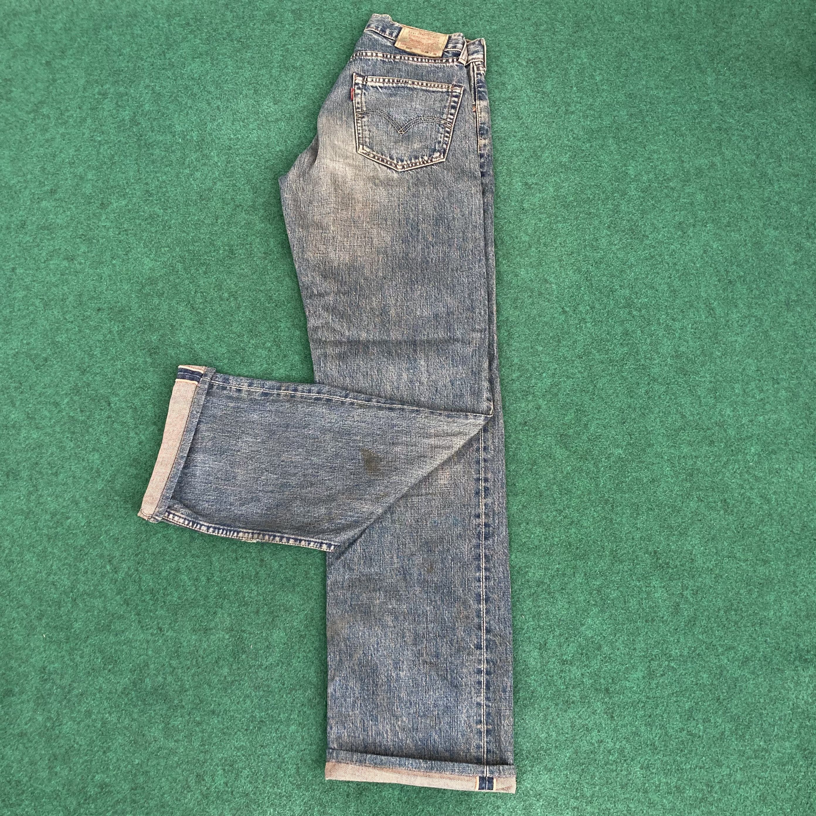 Levi's 28x34 Vintage Levis 503 Redline Selvedge Denim Blue Jeans Size US 28 / EU 44 - 1 Thumbnail