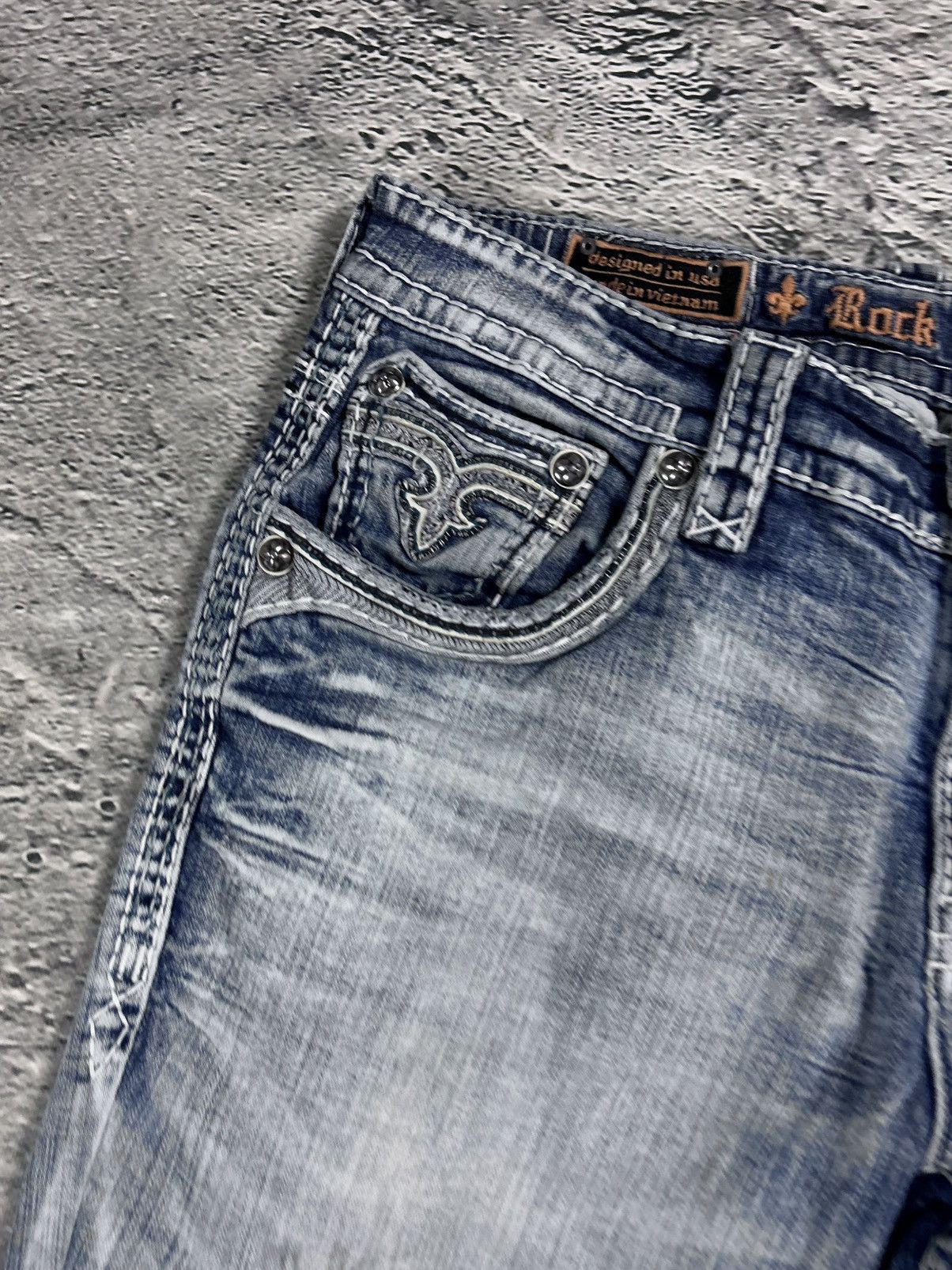 Rock Revival Rock Revival vintage baby blue jeans Y2K straight jamon Size US 36 / EU 52 - 8 Thumbnail