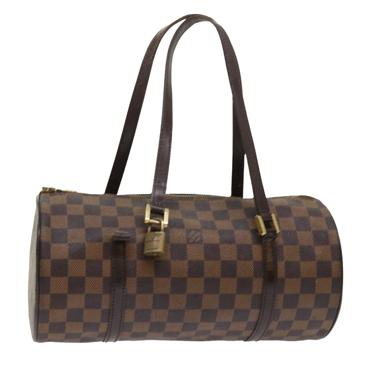 LOUIS VUITTON Damier Ebene Papillon 30 Hand Bag N51303 LV Auth