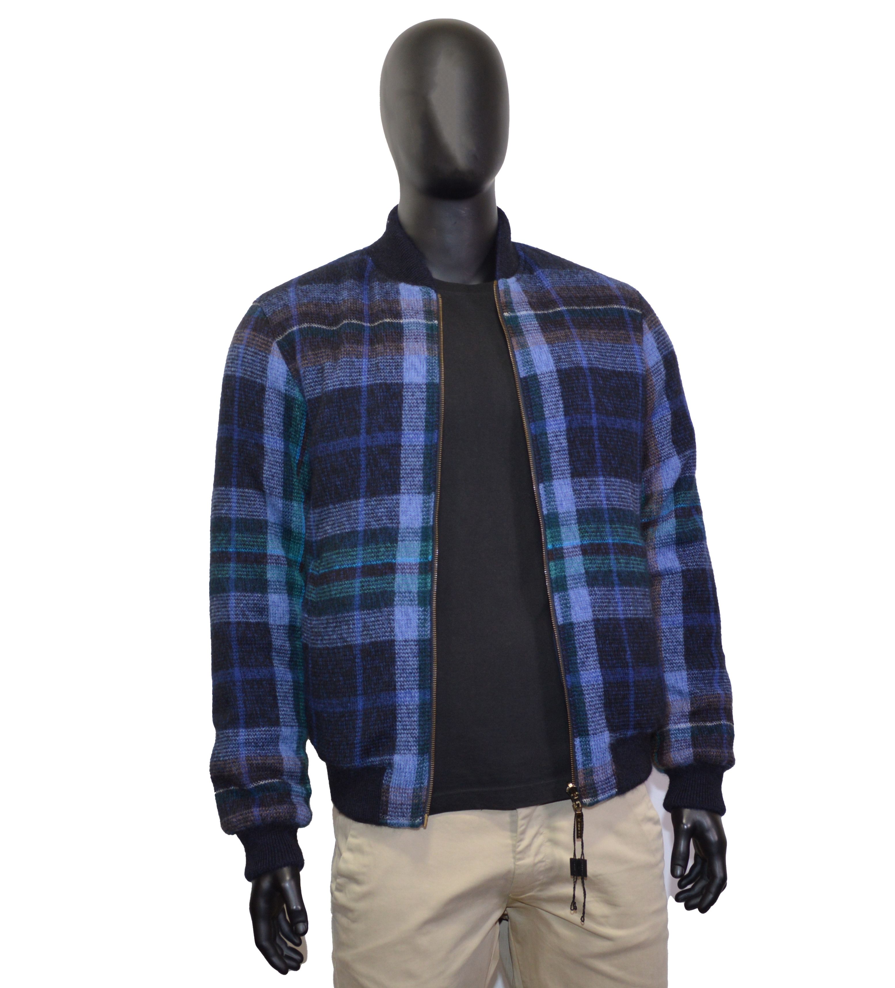 Missoni Men's Missoni Reversible Bomber Jacket XL Blue Italy Size US XL / EU 56 / 4 - 6 Thumbnail