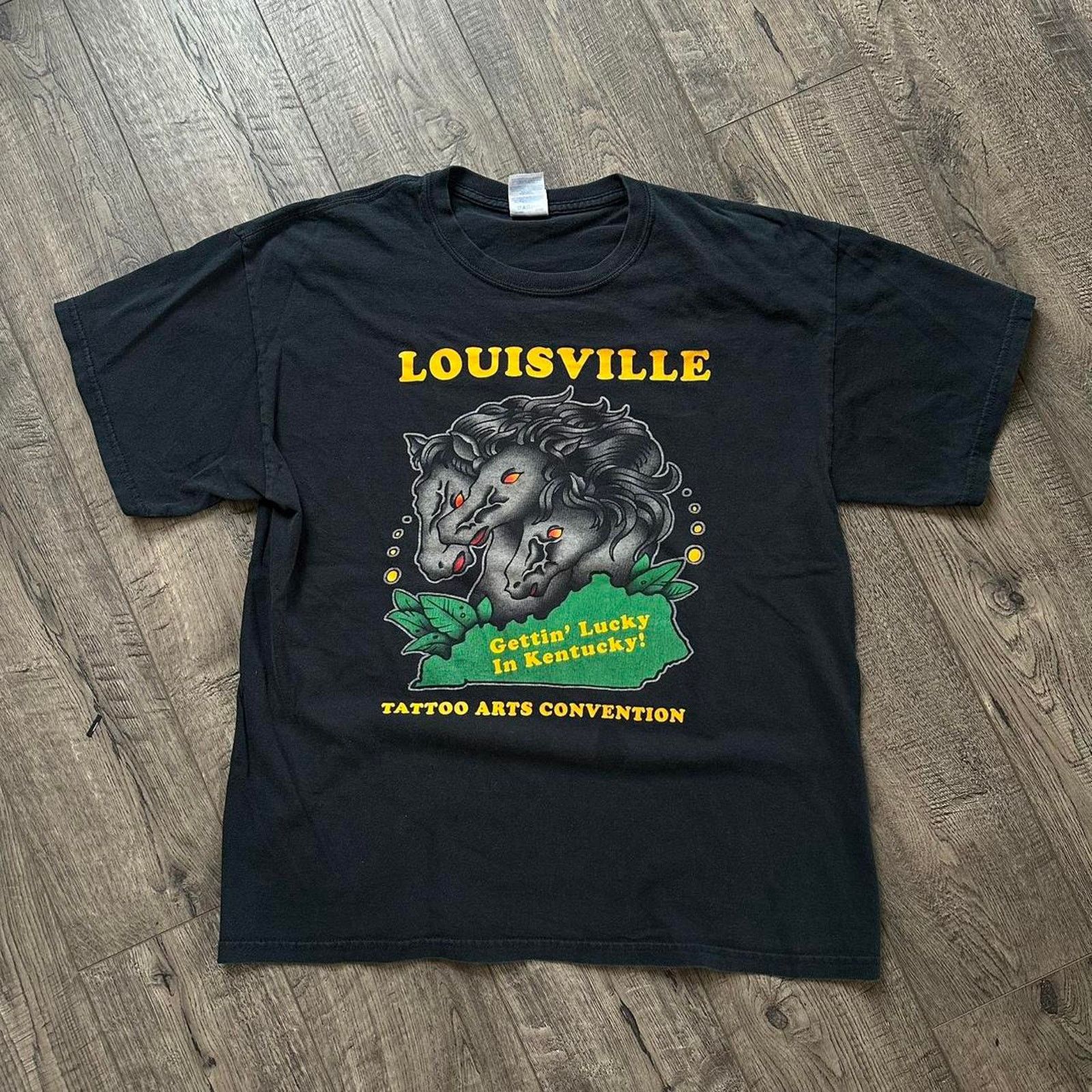 Vintage Vintage 00s Louisville Kentucky Tattoo Convention Shirt Size US L / EU 52-54 / 3 - 1 Thumbnail