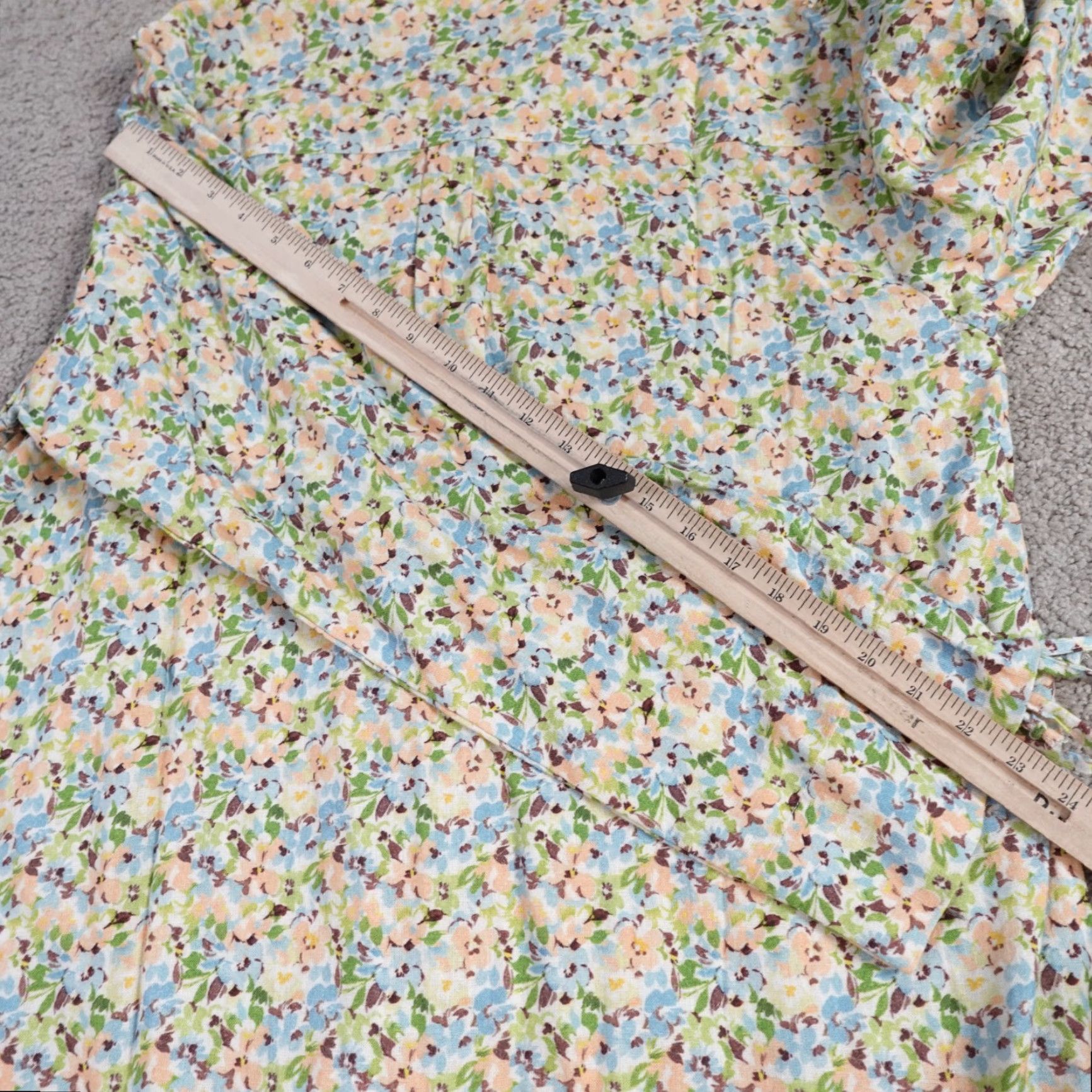 Vintage La Porte Shirt Medium Green Linen Blend Button Front Cinch Sleeve NEW Size M / US 6-8 / IT 42-44 - 6 Thumbnail
