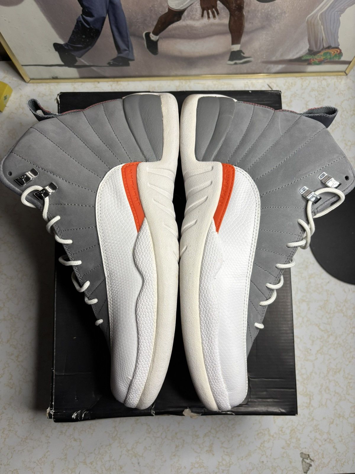 Jordan Brand Air Jordan 12 Retro Cool Grey 2012 Size US 12 / EU 45 - 4 Thumbnail