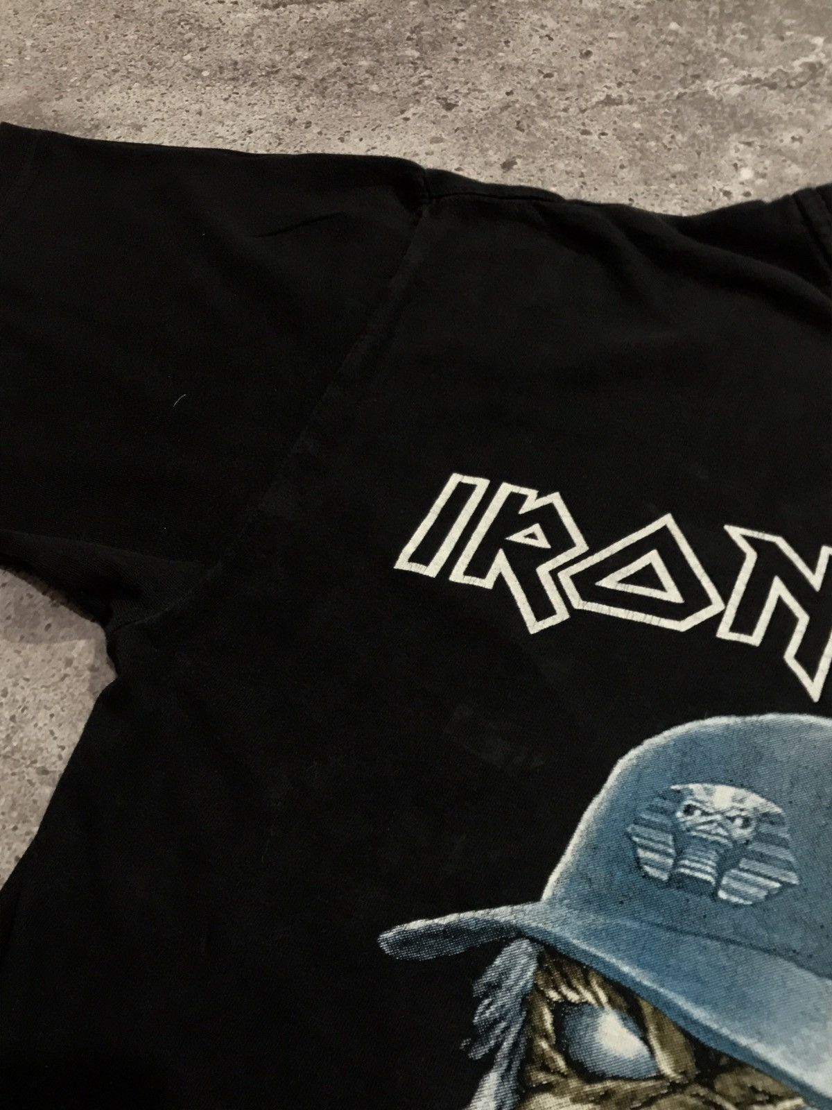 Band Tees Vintage T-Shirt Iron Maiden Big Print Black S Size US S / EU 44-46 / 1 - 9 Thumbnail
