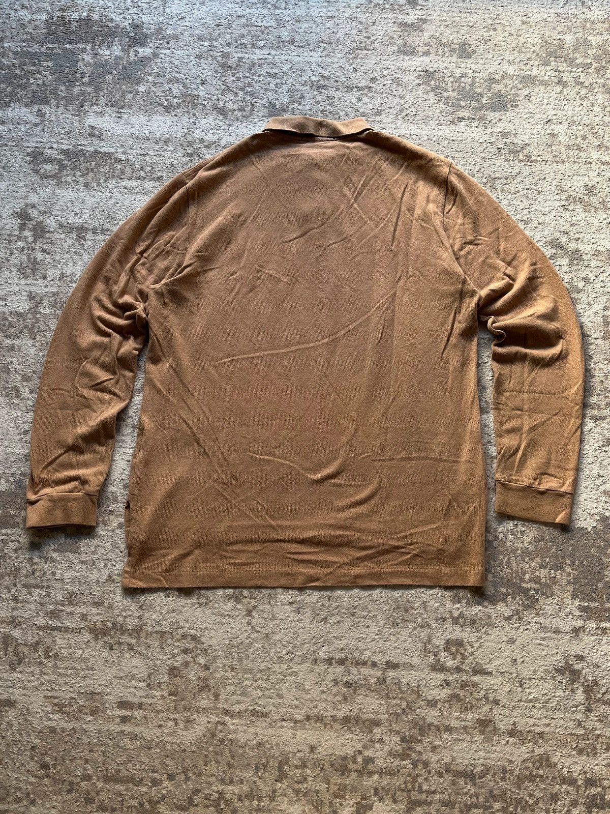 Polo Ralph Lauren Polo Ralph Lauren Sz L Made in Philippines Beige Rugby Size US L / EU 52-54 / 3 - 14 Thumbnail