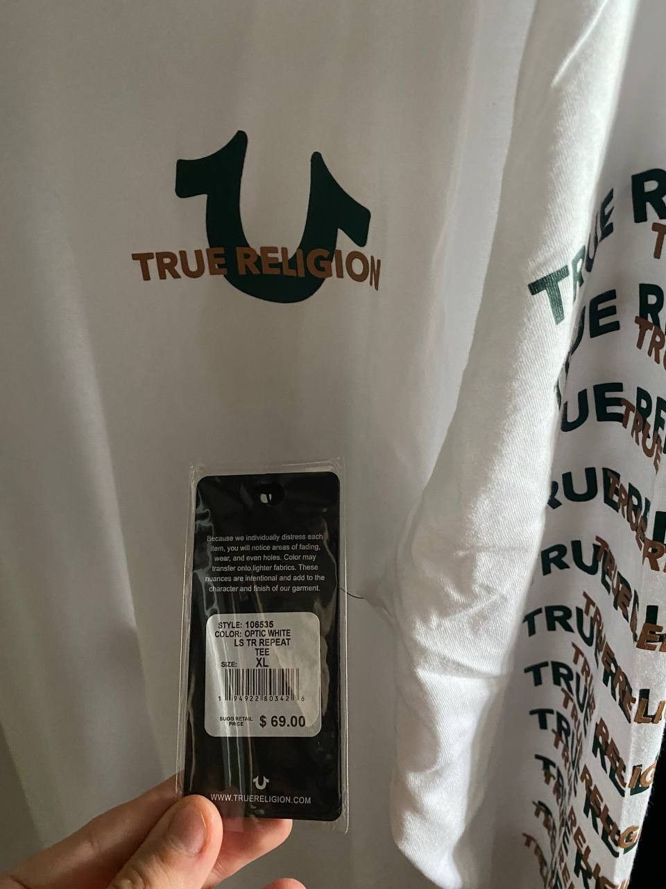 True Religion True Religion - Logo True L/S Size US XL / EU 56 / 4 - 4 Thumbnail