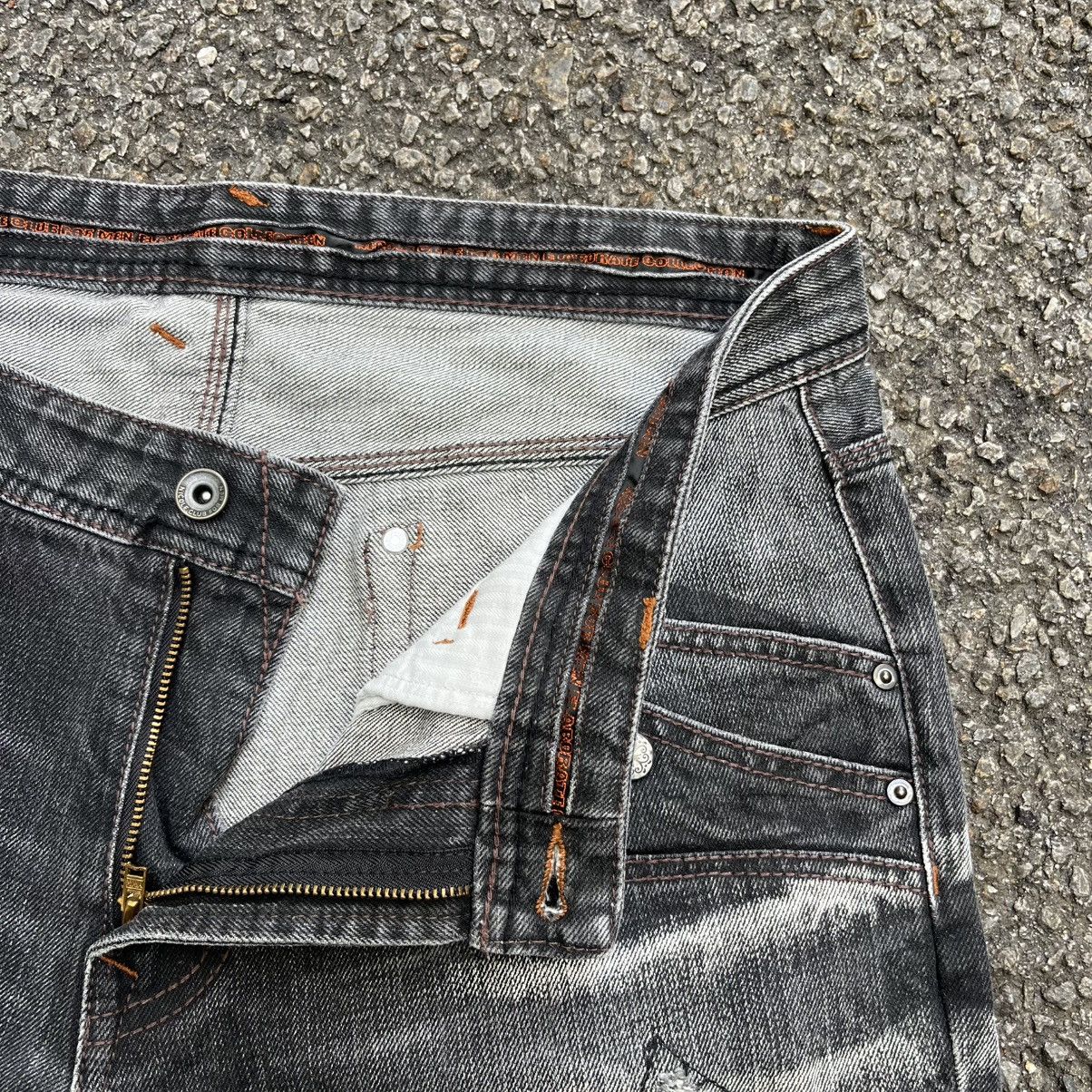 Hysteric Glamour NICOLE CLUB FOR MEN Distressed Jeans Punk Styled Patch Denim Size US 32 / EU 48 - 8 Thumbnail