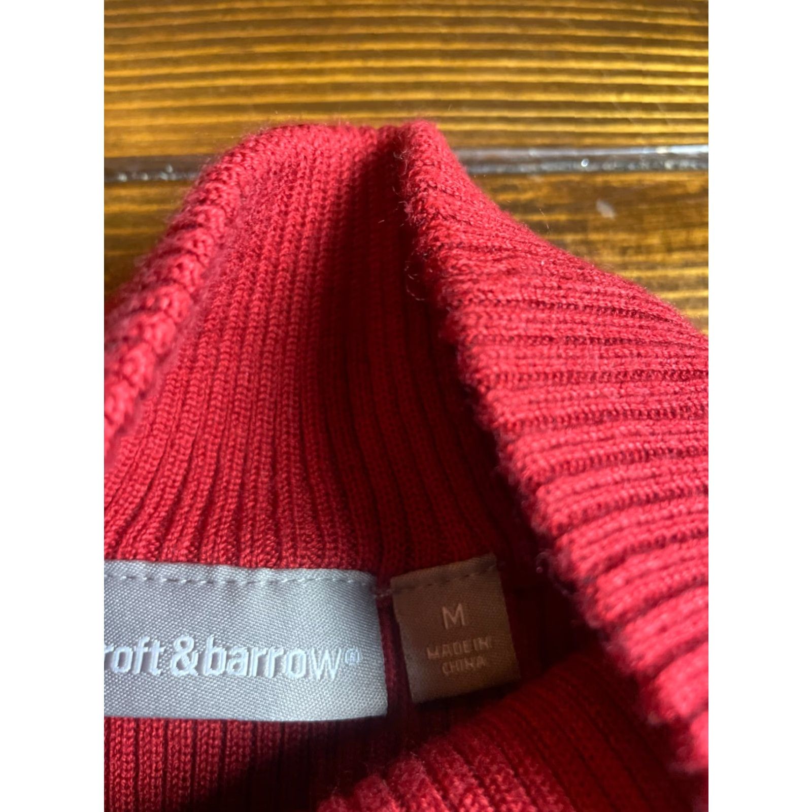 Croft & Barrow Croft & Barrow Sweater Women's Medium Red Sleeveless Rib Knit Size M / US 6-8 / IT 42-44 - 7 Thumbnail