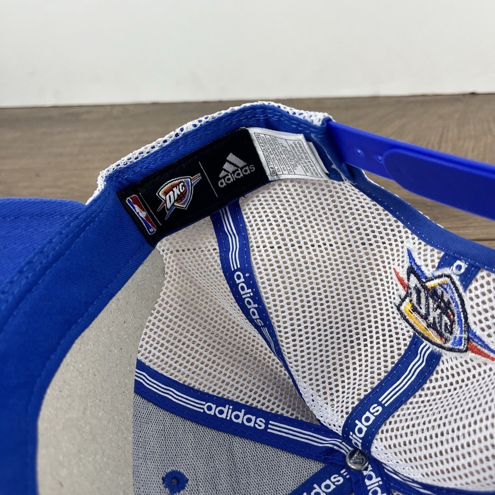 Adidas Oklahoma City Thunder Hat Adidas Womens Blue Cap Adjustable Size ONE SIZE - 15 Thumbnail