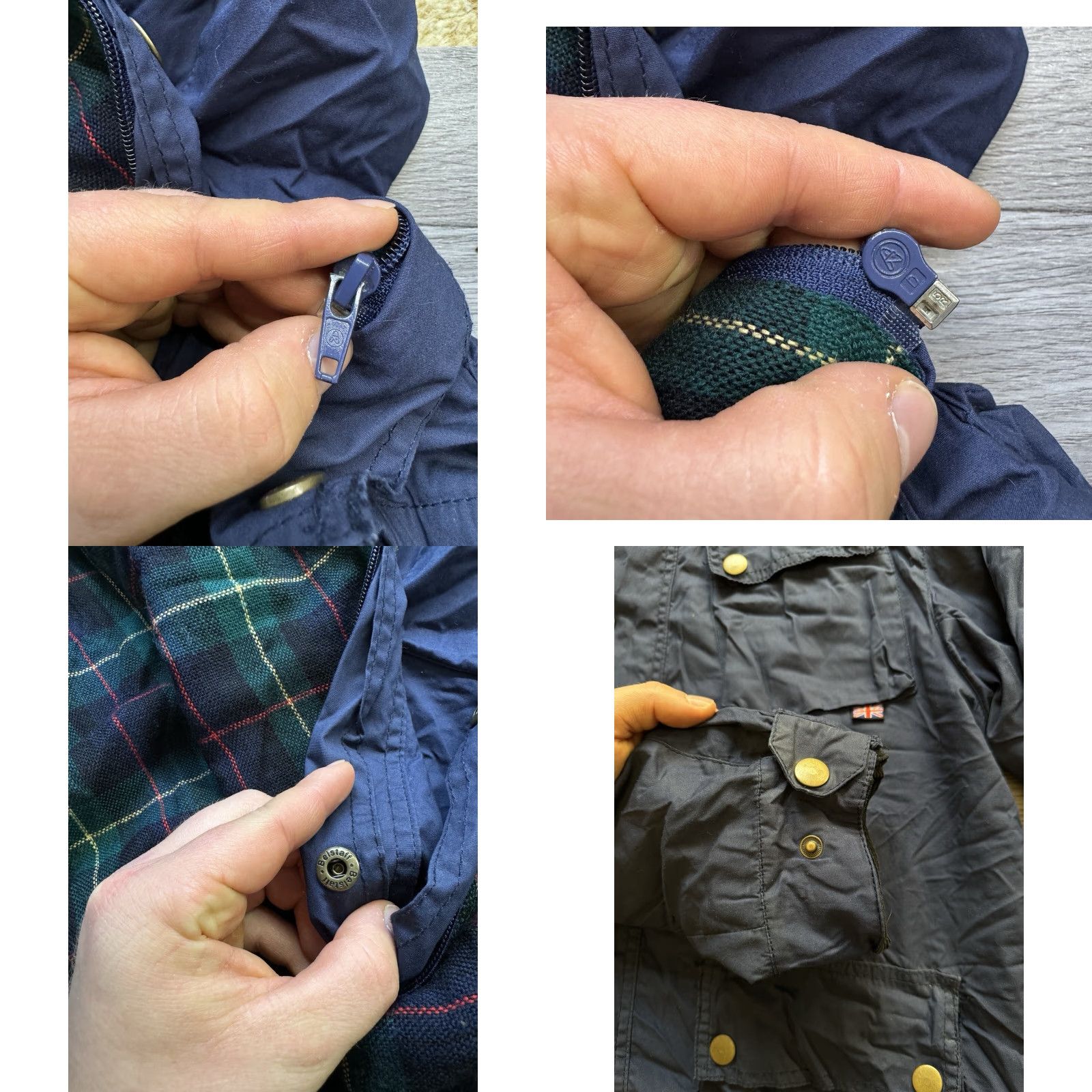 Belstaff Belstaff RACEMASTER Jacket Navy Size S Cotton Men Brown Label? Size US S / EU 44-46 / 1 - 11 Thumbnail