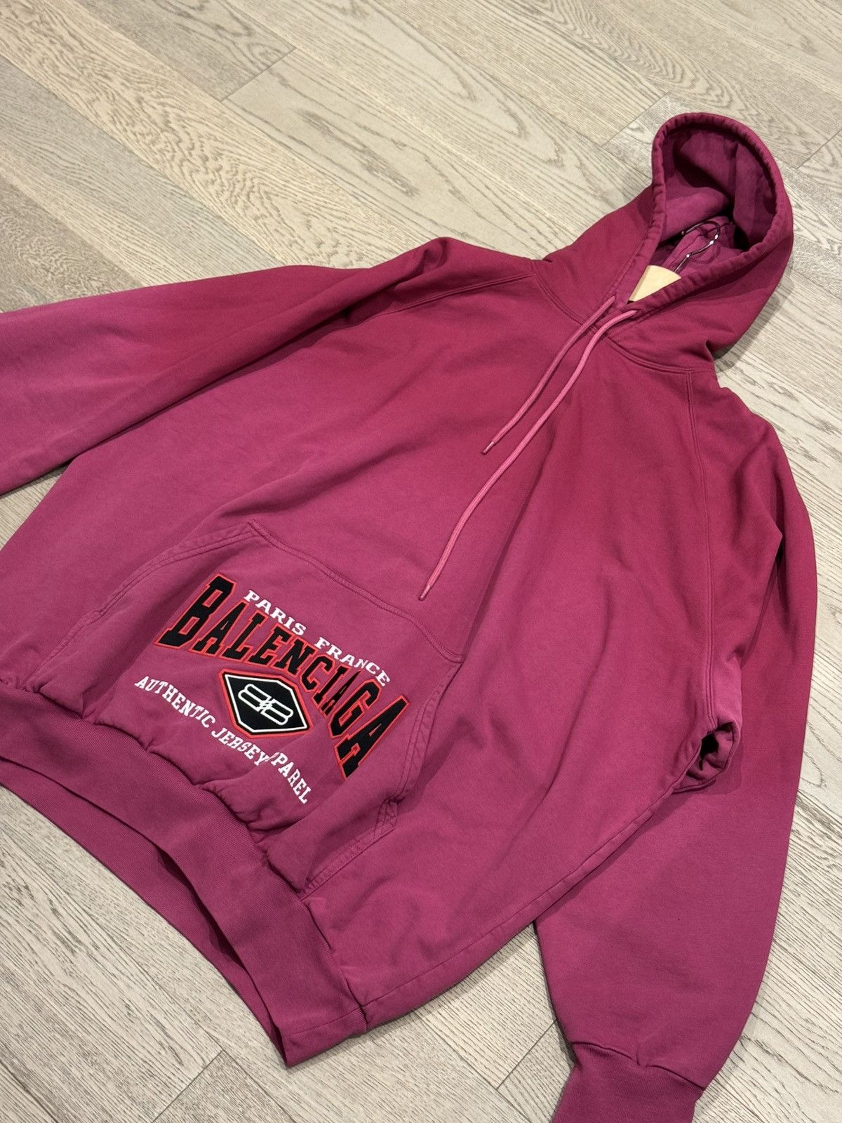 Balenciaga Balenciaga Pink Cotton Oversized Hoodie Size US L / EU 52-54 / 3 - 1 Thumbnail