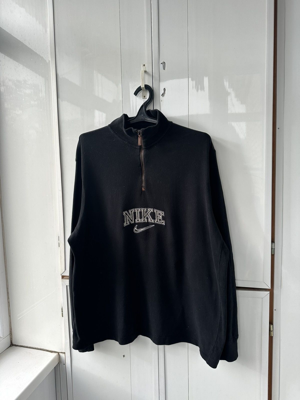 Nike Vintage Nike 1/3 Zip Sweatshirt Big Logo Size US L / EU 52-54 / 3 - 9 Thumbnail