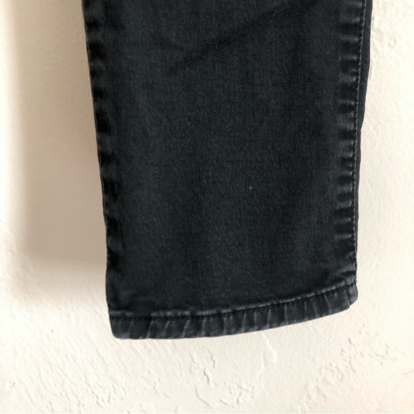 Other Please Made in Italy Black Denim Straight Leg Mid Rise Jeans Size 27" / US 4 / IT 40 - 2 Thumbnail