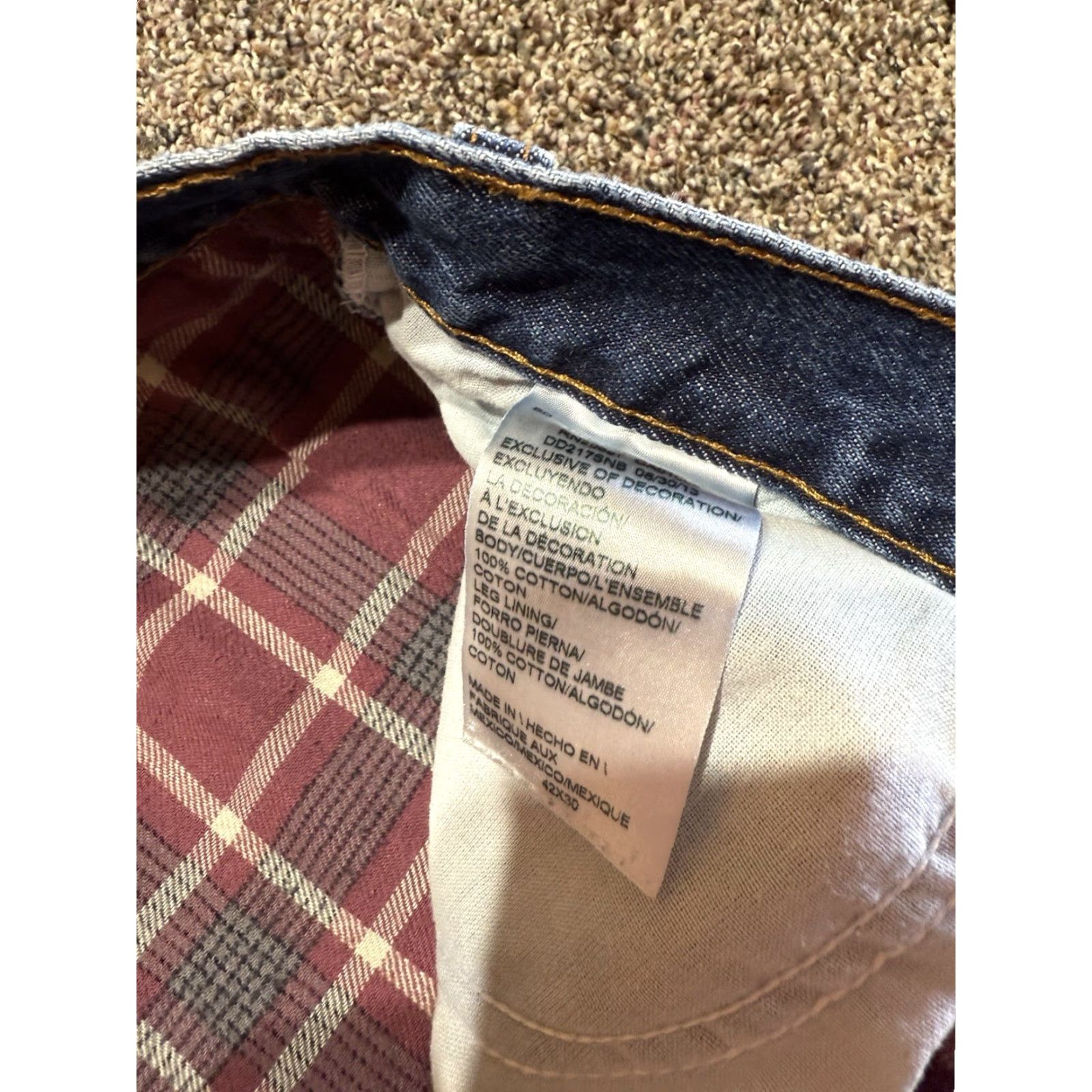 Dickies Dickies Jeans Men 42x30 Denim Lined Flannel Blue 42 30 Straight Regular Size 42 Dickies & Polar King Lot Of 2 Mens Size US 42 / EU 58 - 5 Thumbnail