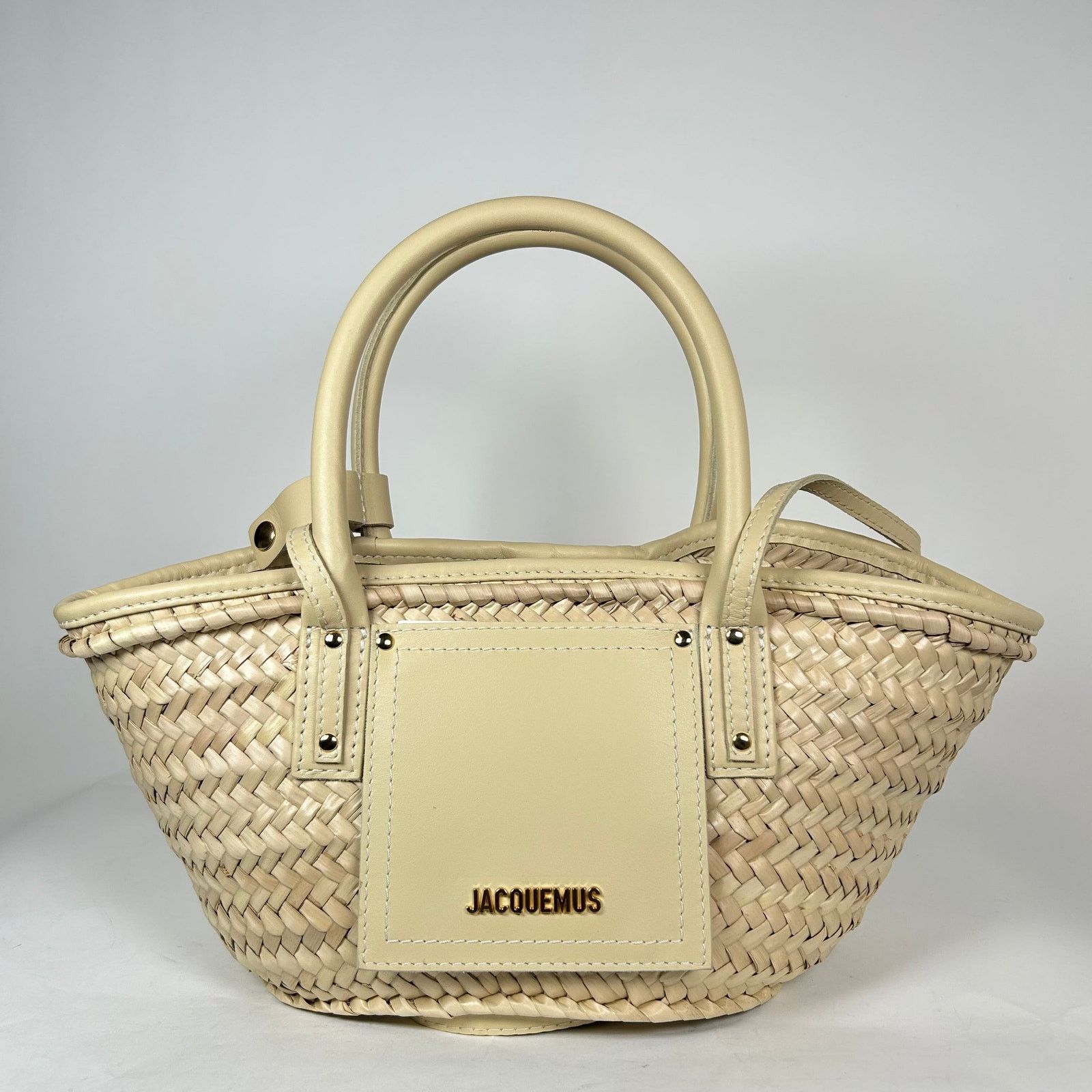 Jacquemus Jacquemus Ivory Small Le Petit Panier Soli Basket Bag Size ONE SIZE - 1 Thumbnail