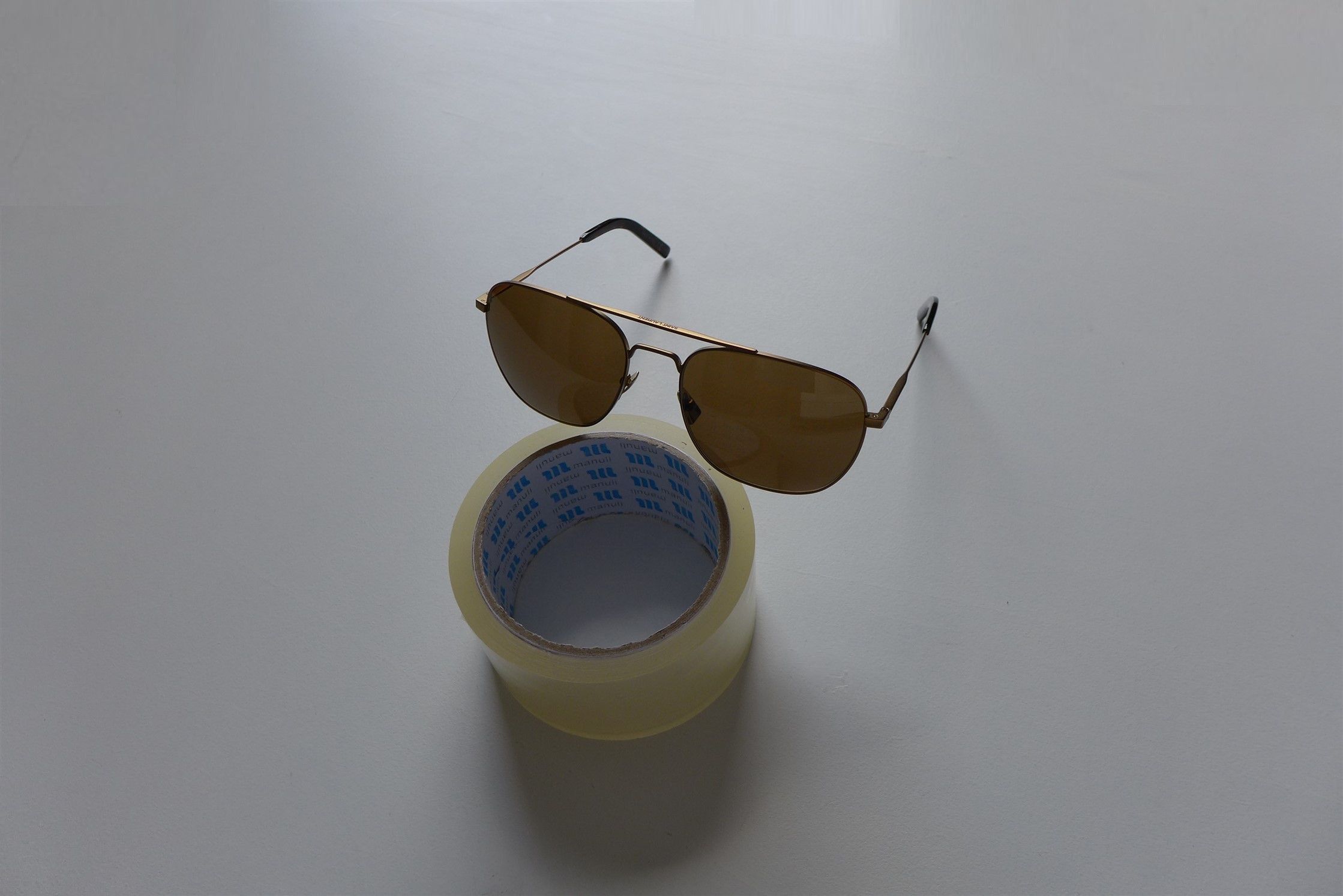 Saint Laurent Paris Saint Laurent SL 86 Aviator Sunglasses - Matte Gold Metal Size ONE SIZE - 2 Thumbnail