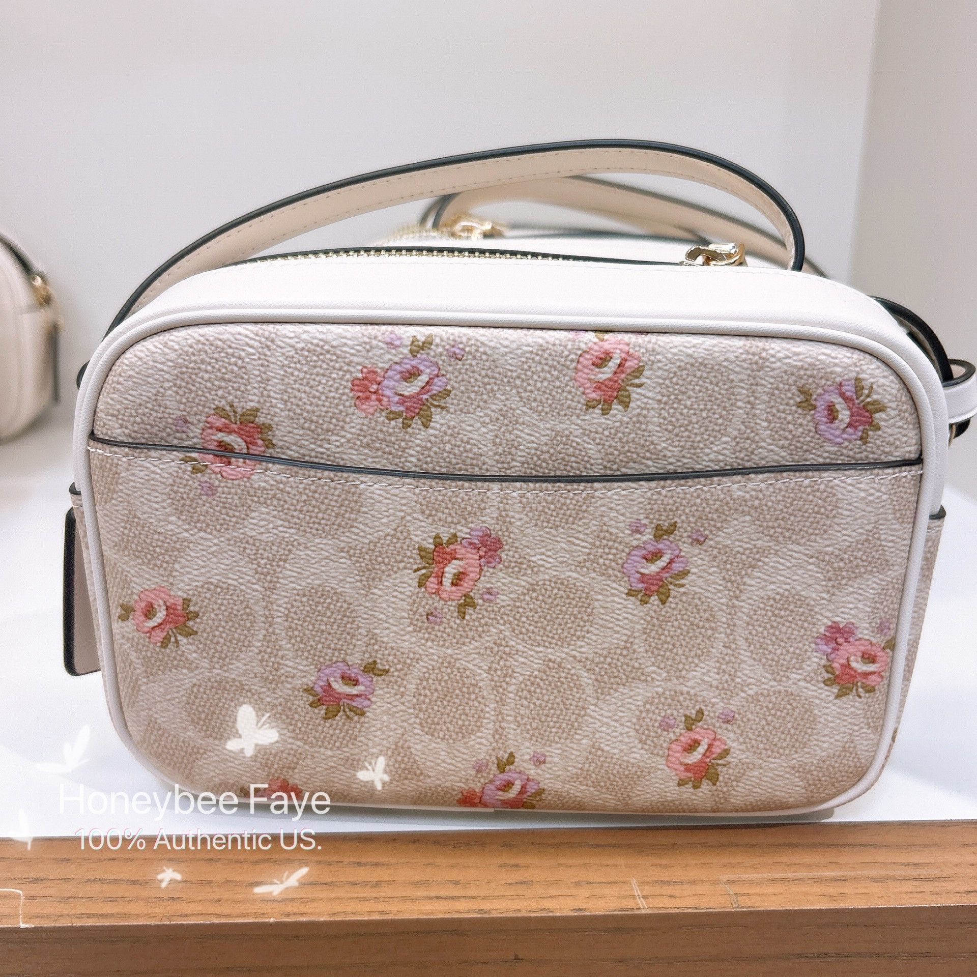 Coach Mini Jamie Camera Bag In Signature Canvas With Floral Print