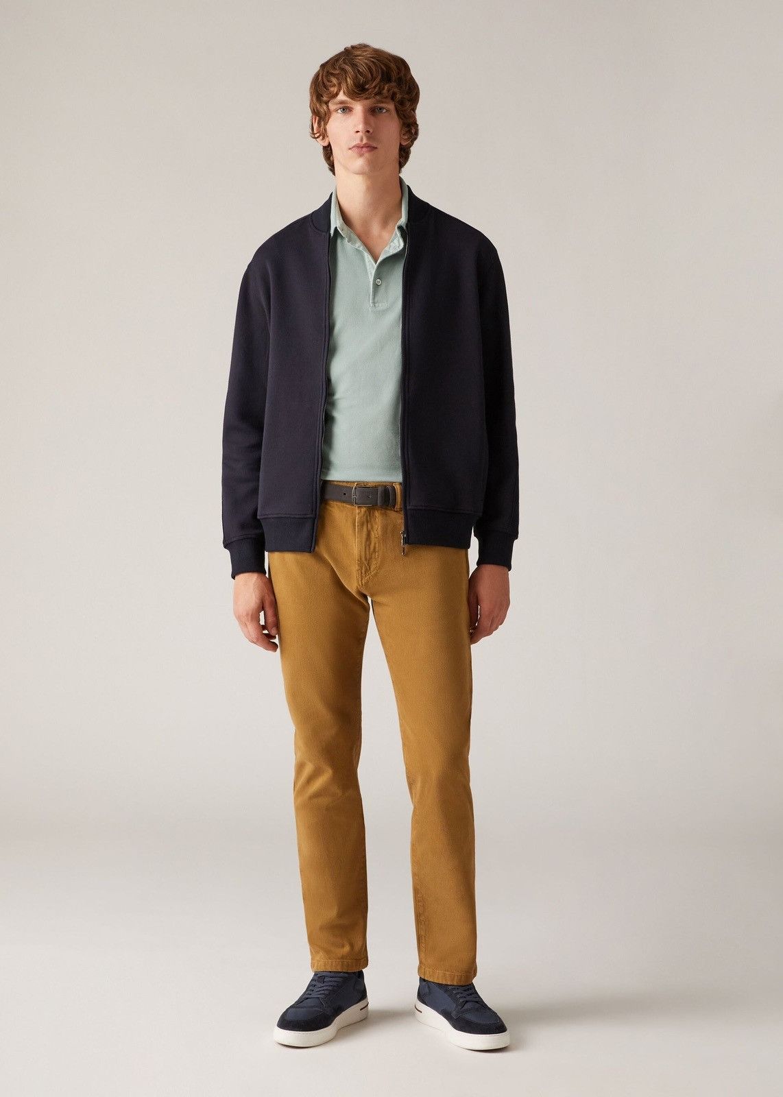 o1loc1c0124 Quarona Five-Pocket Trousers in Brown
