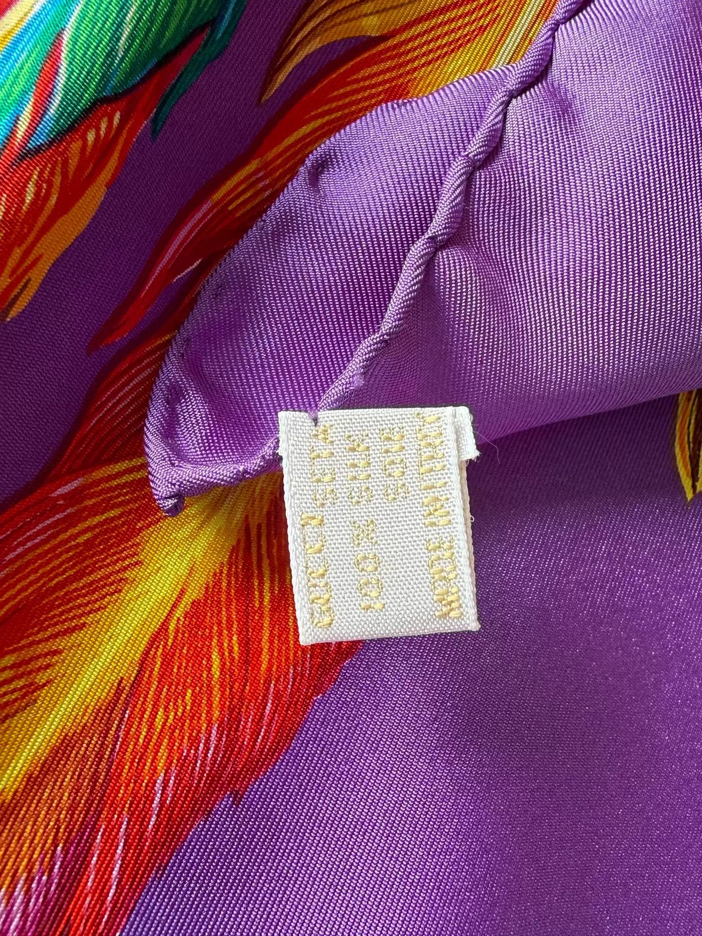 Gucci Gucci Vintage Purple Feather Tribal Headpiece 90cm Size ONE SIZE - 6 Thumbnail