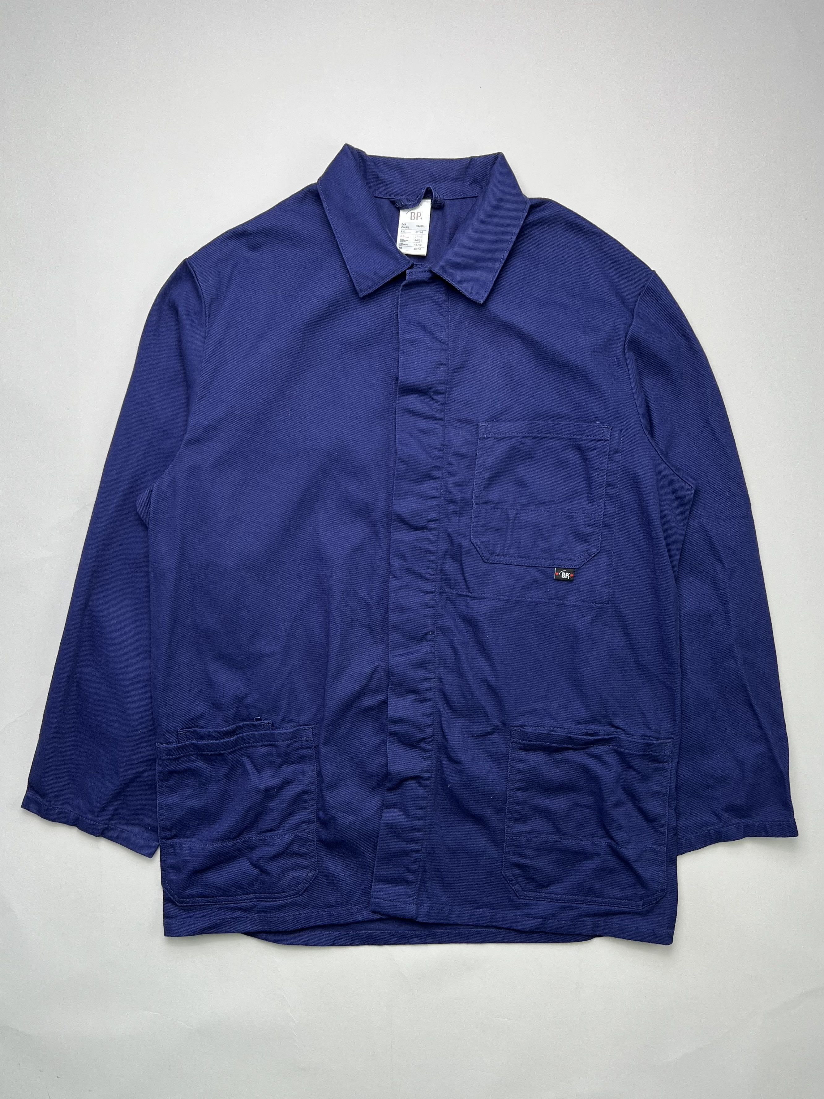 Vintage French Work Chore Jacket Vintage Bleu De Travail Size US L / EU 52-54 / 3 - 1 Thumbnail