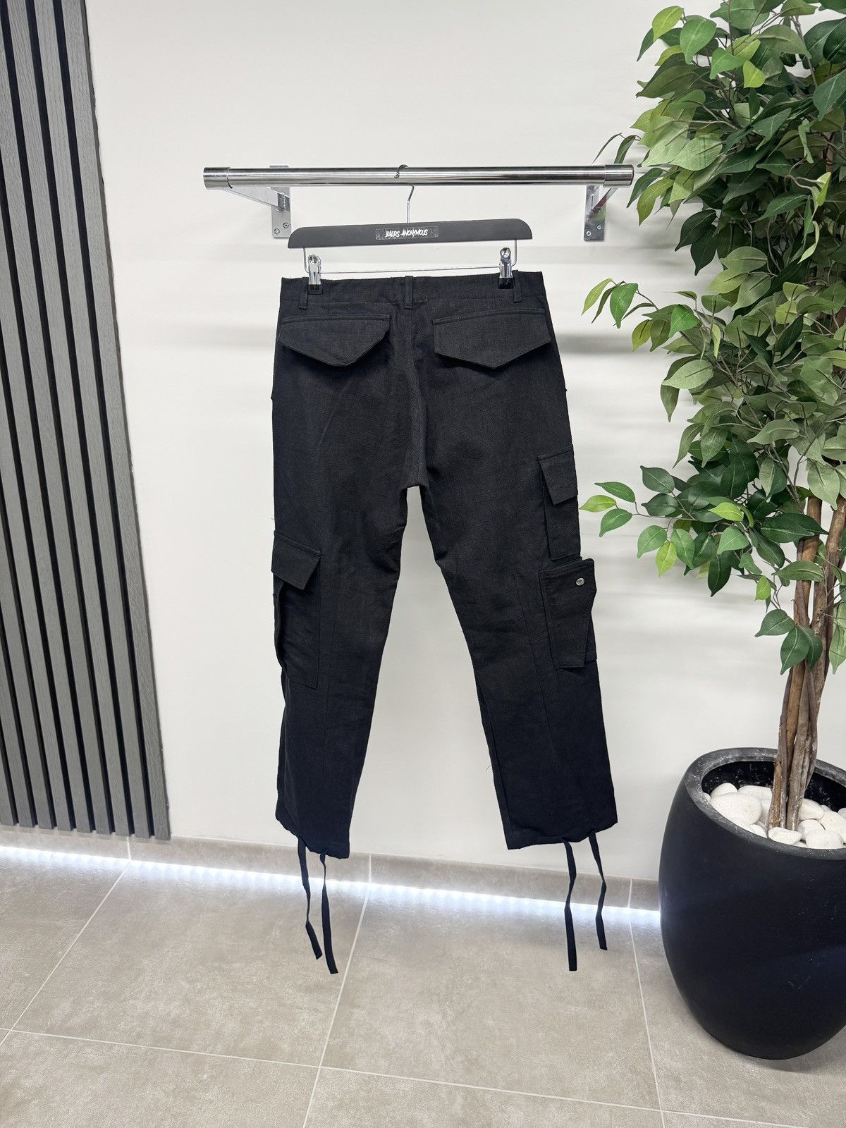 Rhude Rhude Linen Cargo Pants In Black RRP £635 Size US 30 / EU 46 - 2 Thumbnail
